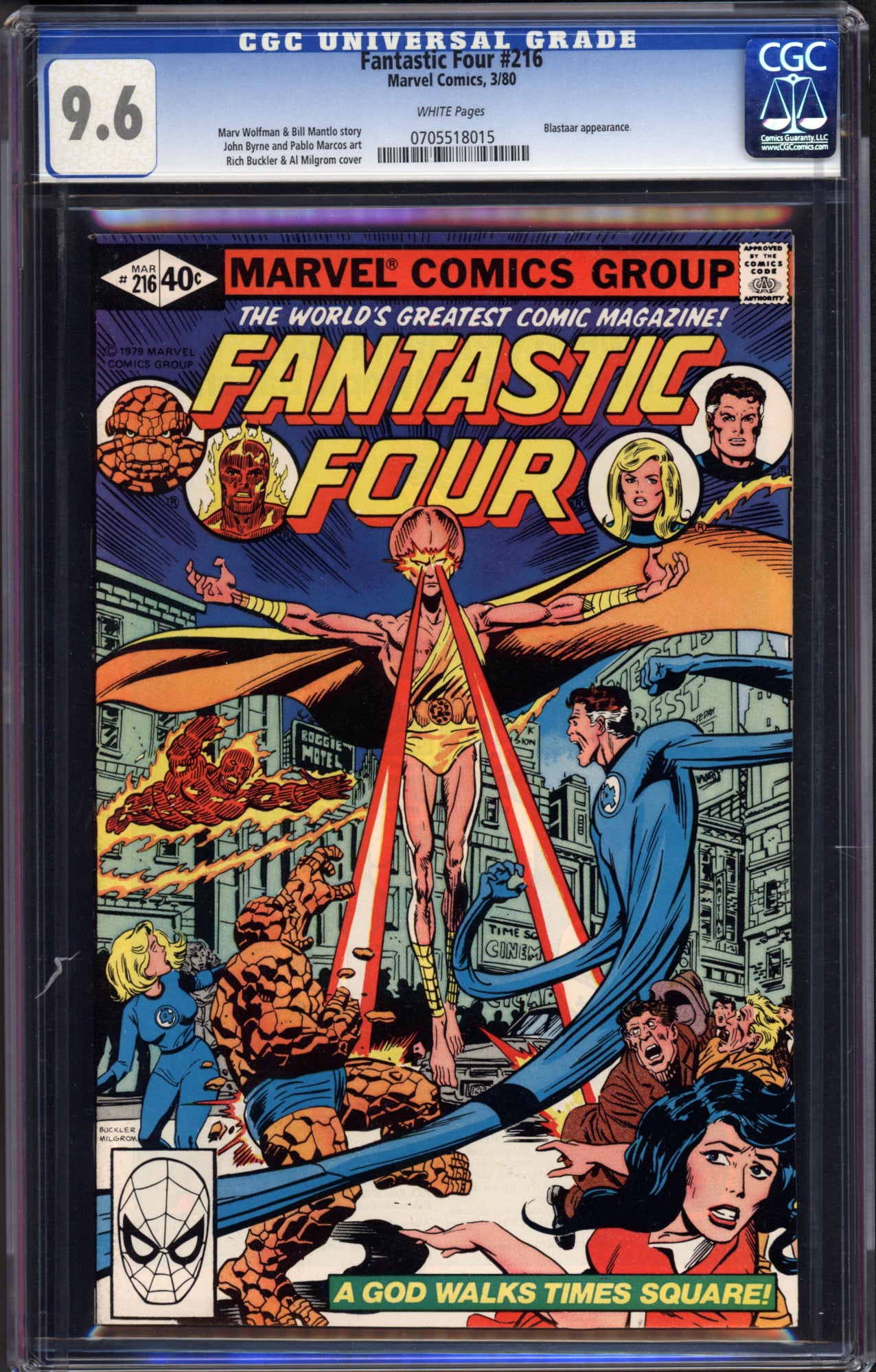 Fantastic Four #216 (Marvel, 1980) CGC 9.6