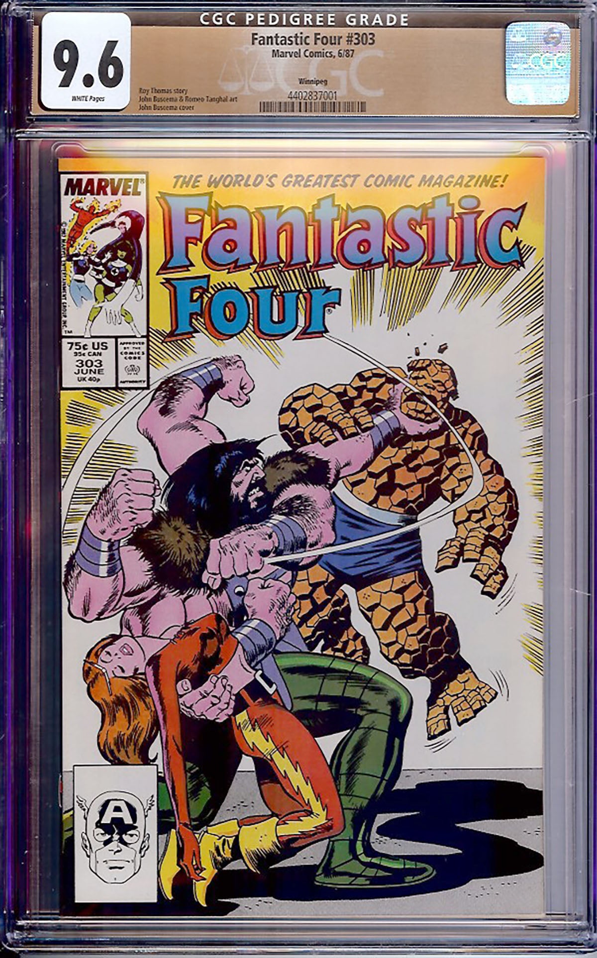 Fantastic Four #303 (Marvel, 1987) CGC 9.6