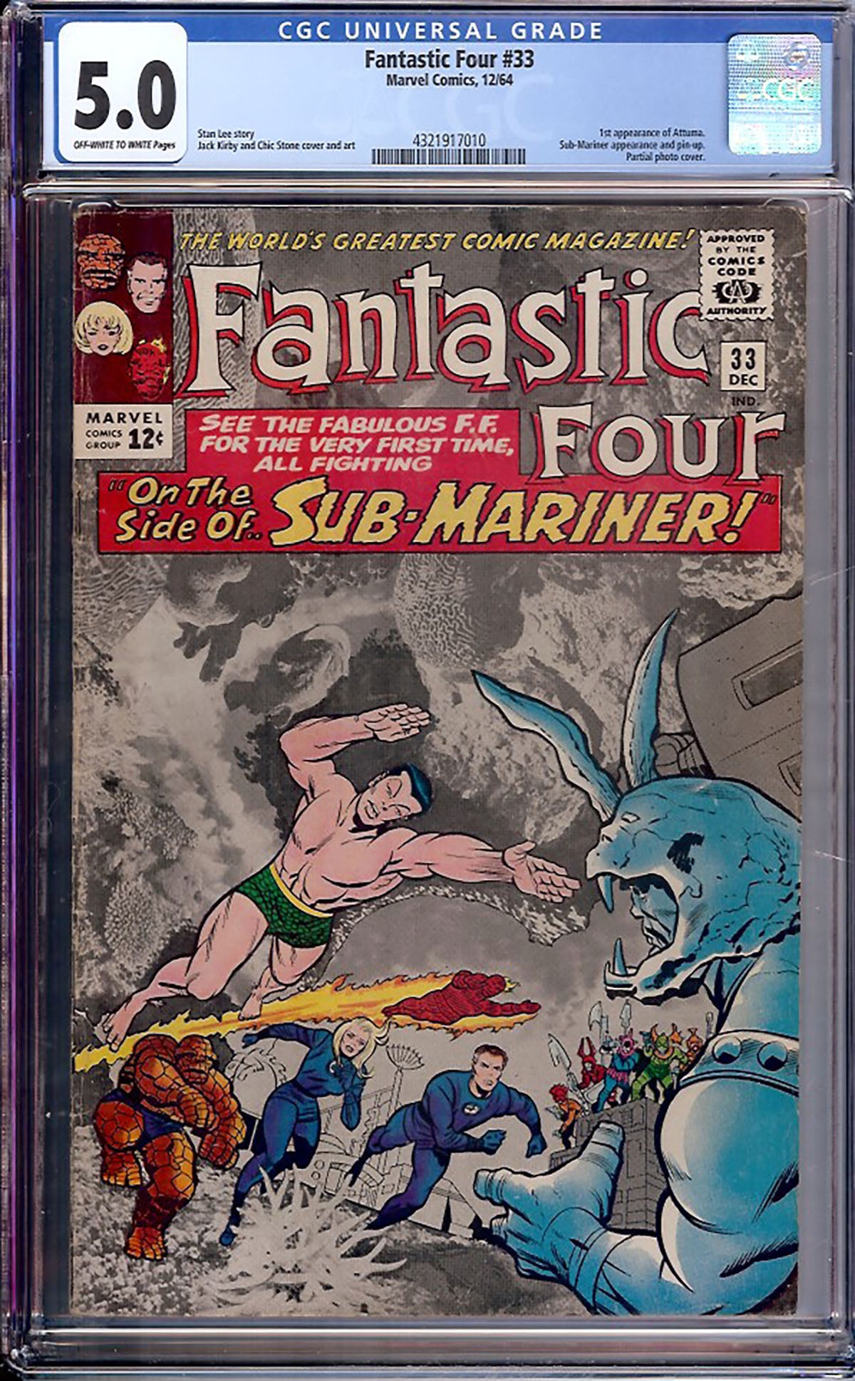Fantastic Four #33 (Marvel, 1964) CGC 5.0