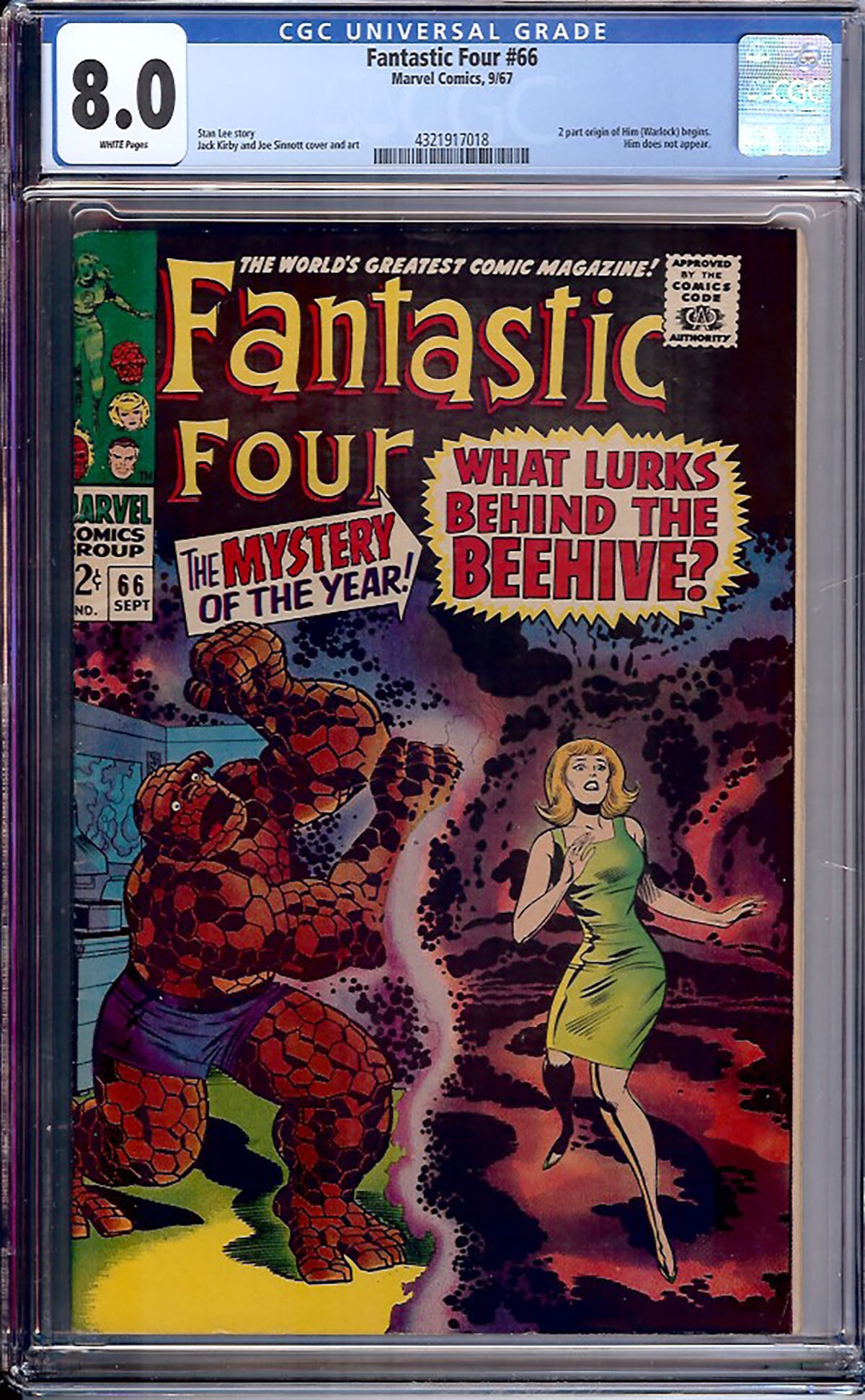 Fantastic Four #66 (Marvel Comics, 1967) CGC 8.0