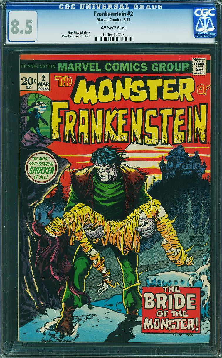 Frankenstein #2 (Marvel, 1973) CGC 8.5