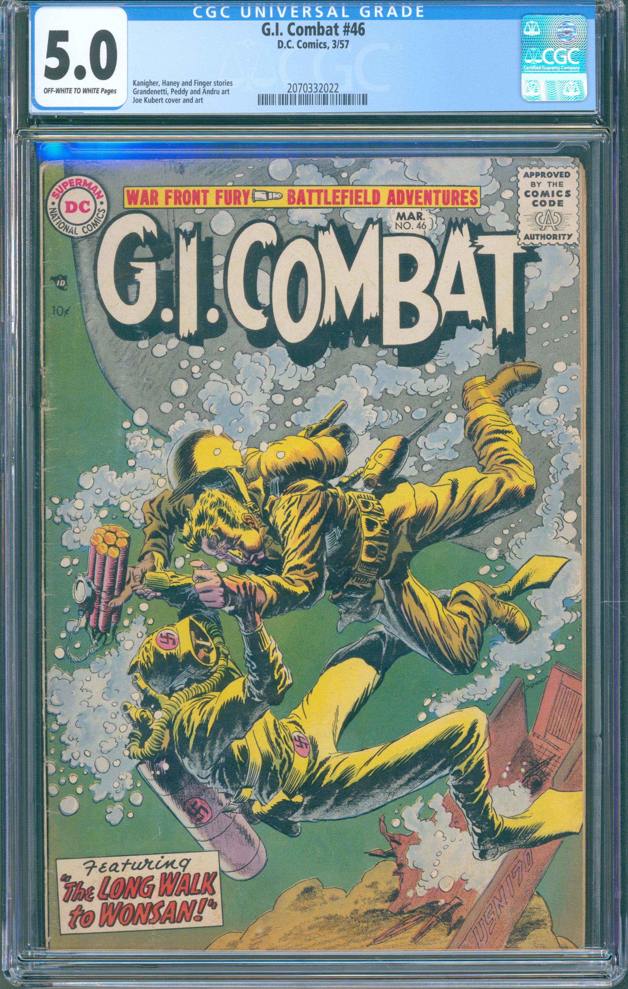 G.I. Combat #46 (DC Comics, 1957) CGC 5.0