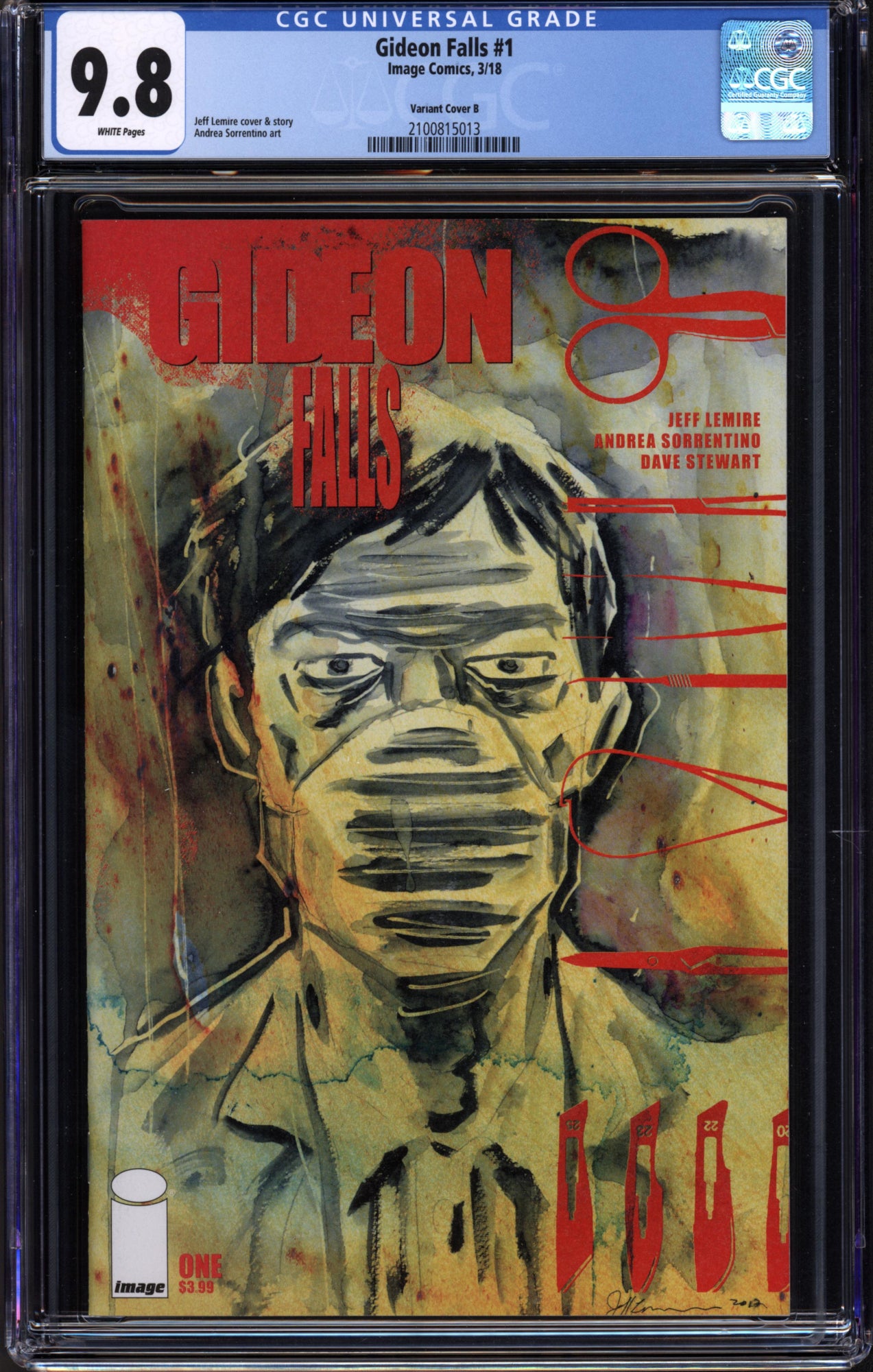 Gideon Falls #1 Variant Cover B (Image, 2018) CGC 9.8