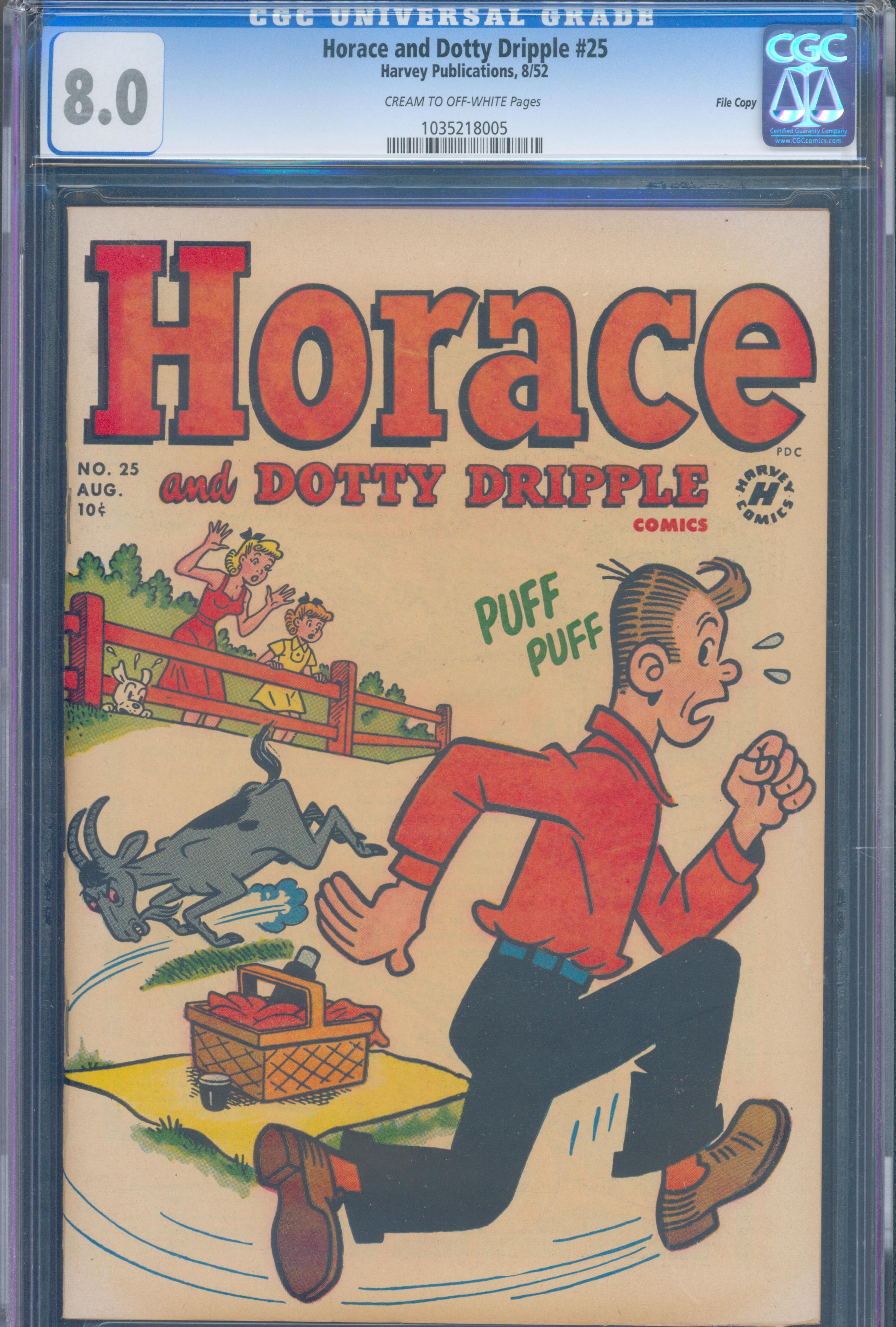 Horace and Dotty Dripple #25 (Harvey, 1952) CGC 8.0