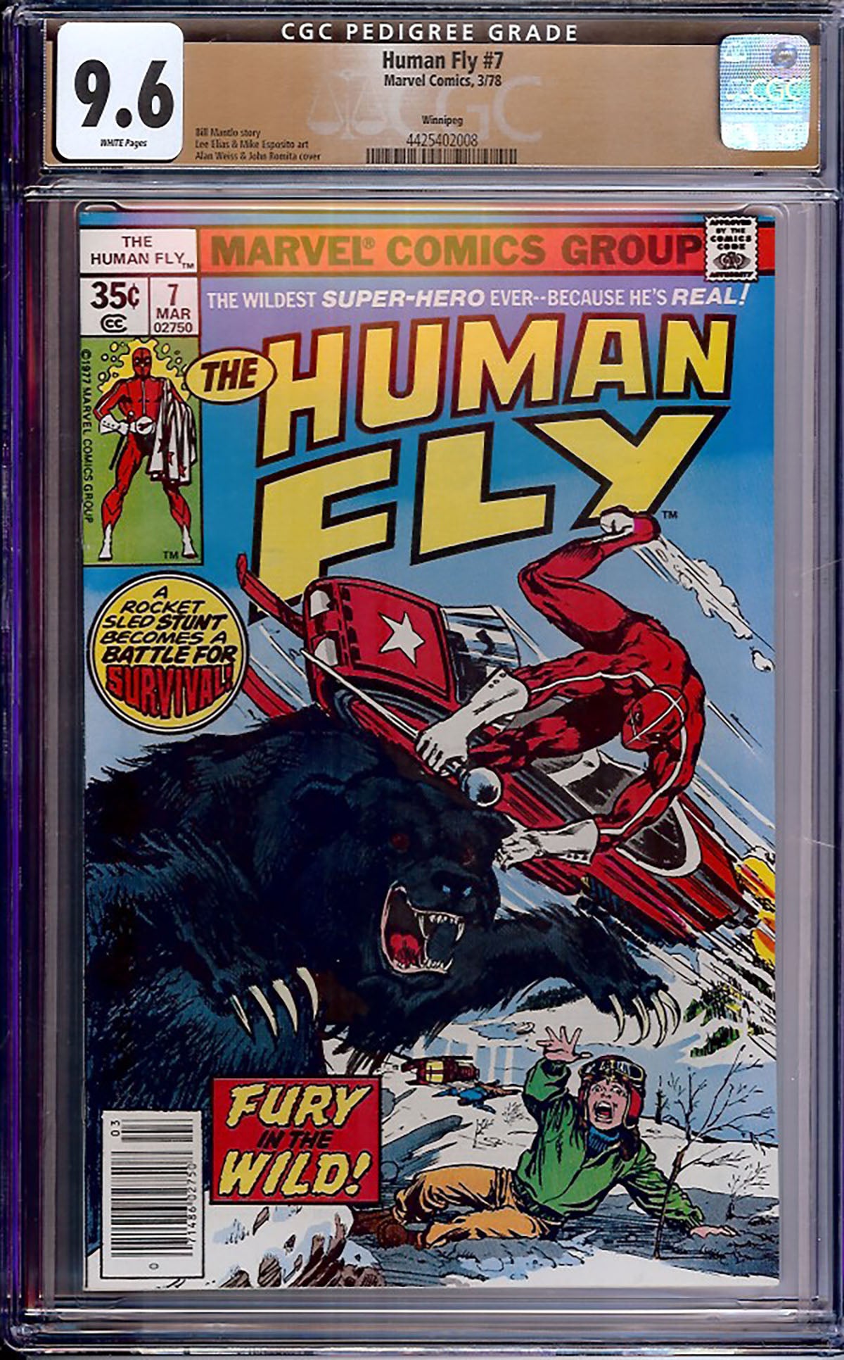 Human Fly #7 (Marvel, 1978) CGC 9.6 White Pages