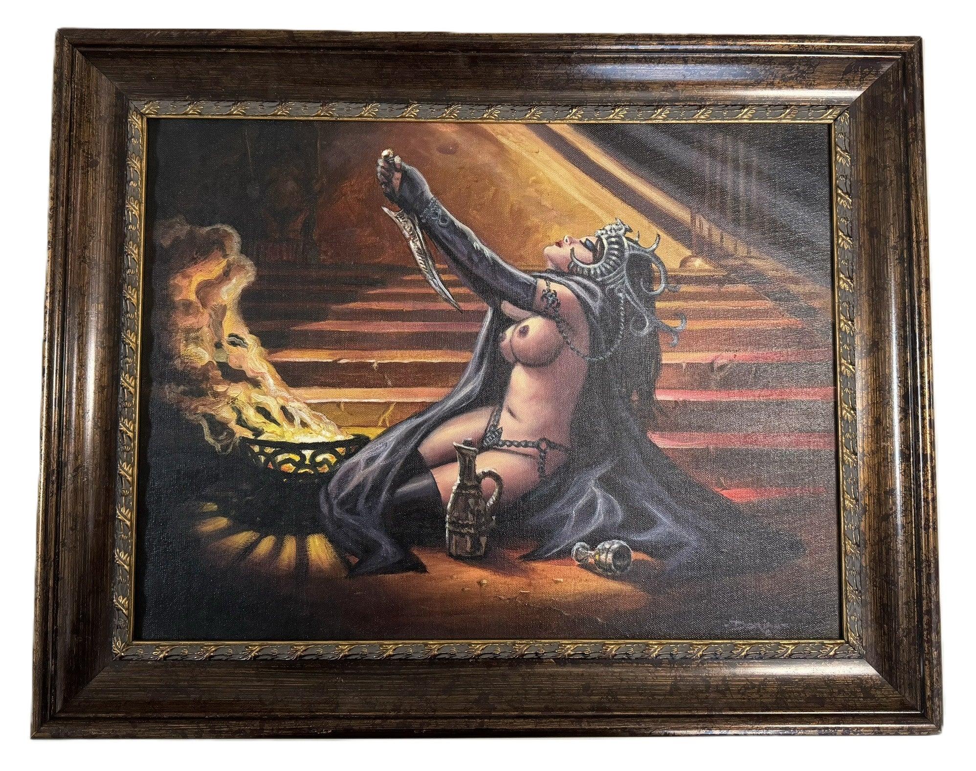 Dorian Cleavenger The Haven 1992 Original Acrylic 18x24 Signed