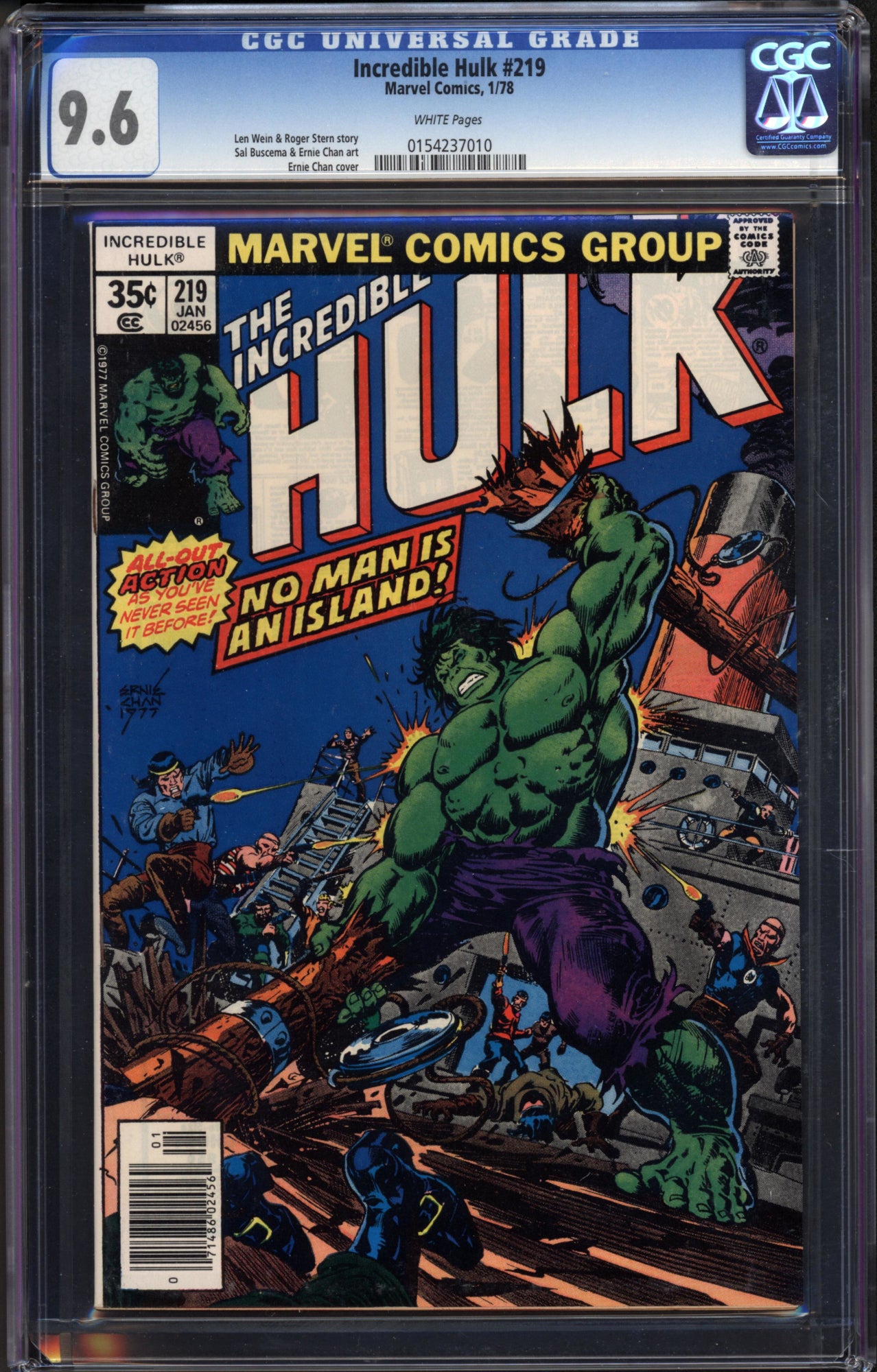 The Incredible Hulk #219 (Marvel, 1978) CGC 9.6