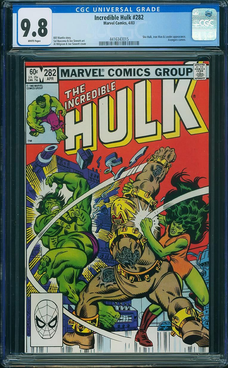 Incredible Hulk #282 (Marvel, 1983) CGC 9.8 White Pages