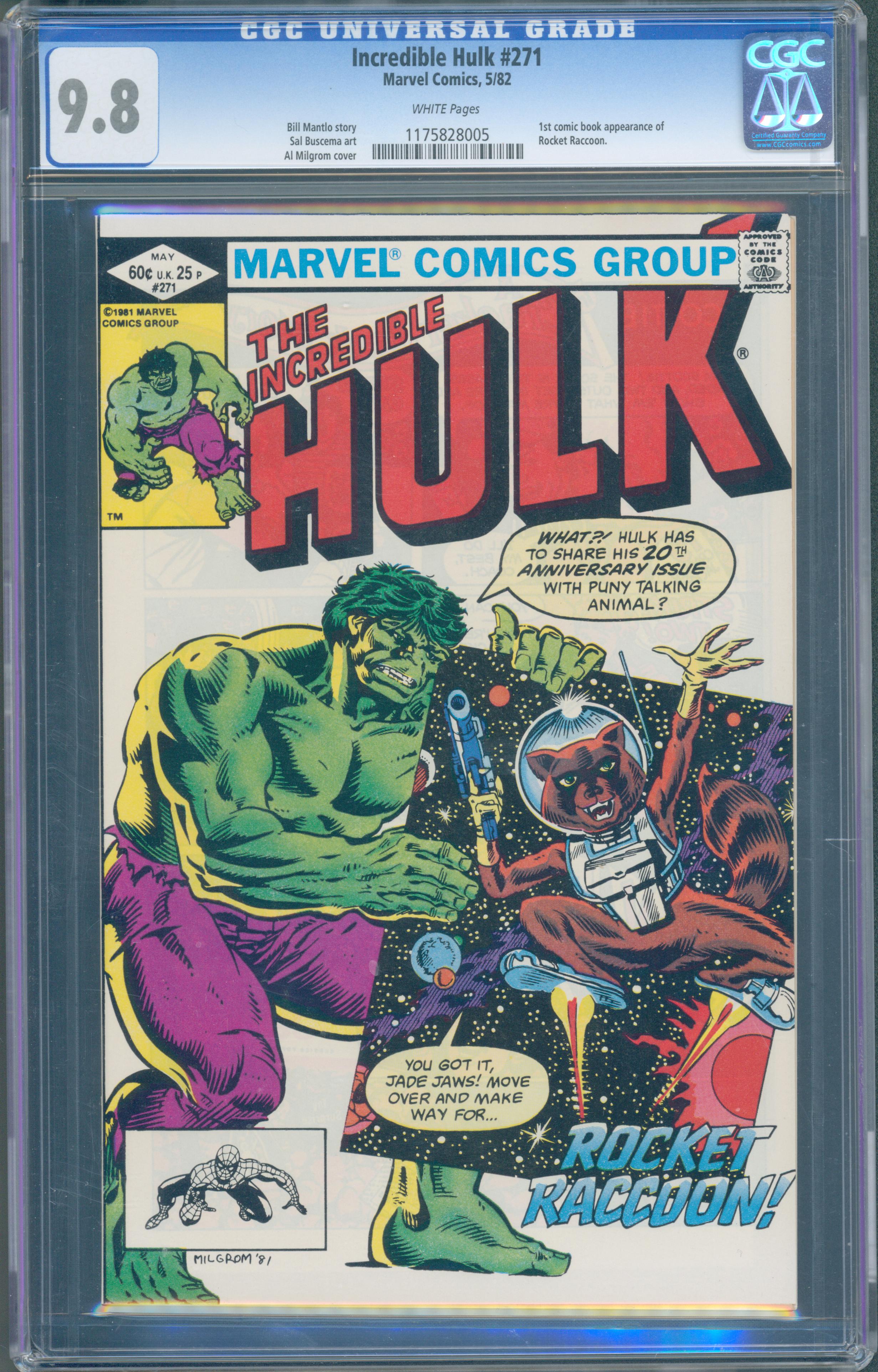 The Incredible Hulk #271 (Marvel, 1982) CGC 9.8 - Highest Graded KEY