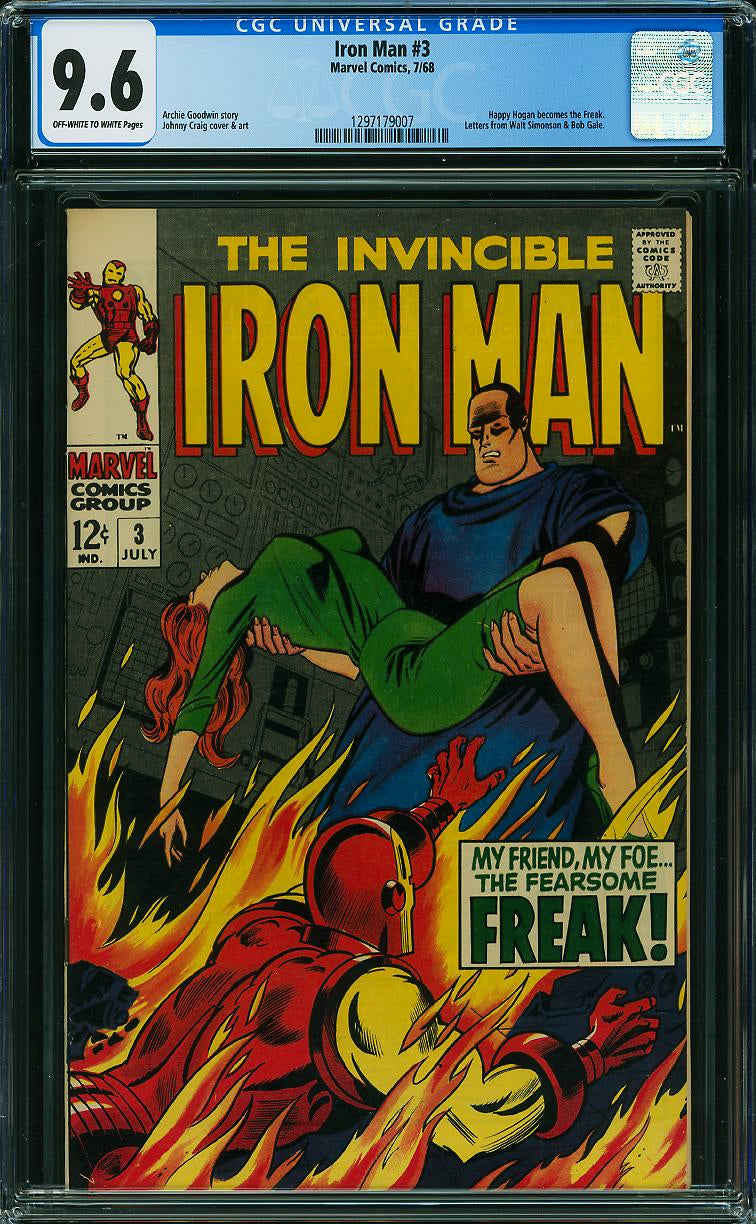 Iron Man #3 (Marvel, 1968) CGC 9.6 – Second Highest Graded