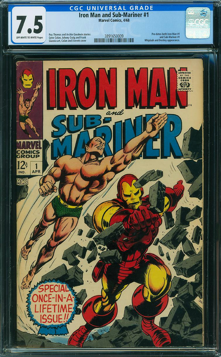 Iron Man and Sub-Mariner #1 (Marvel, 1968) CGC 7.5