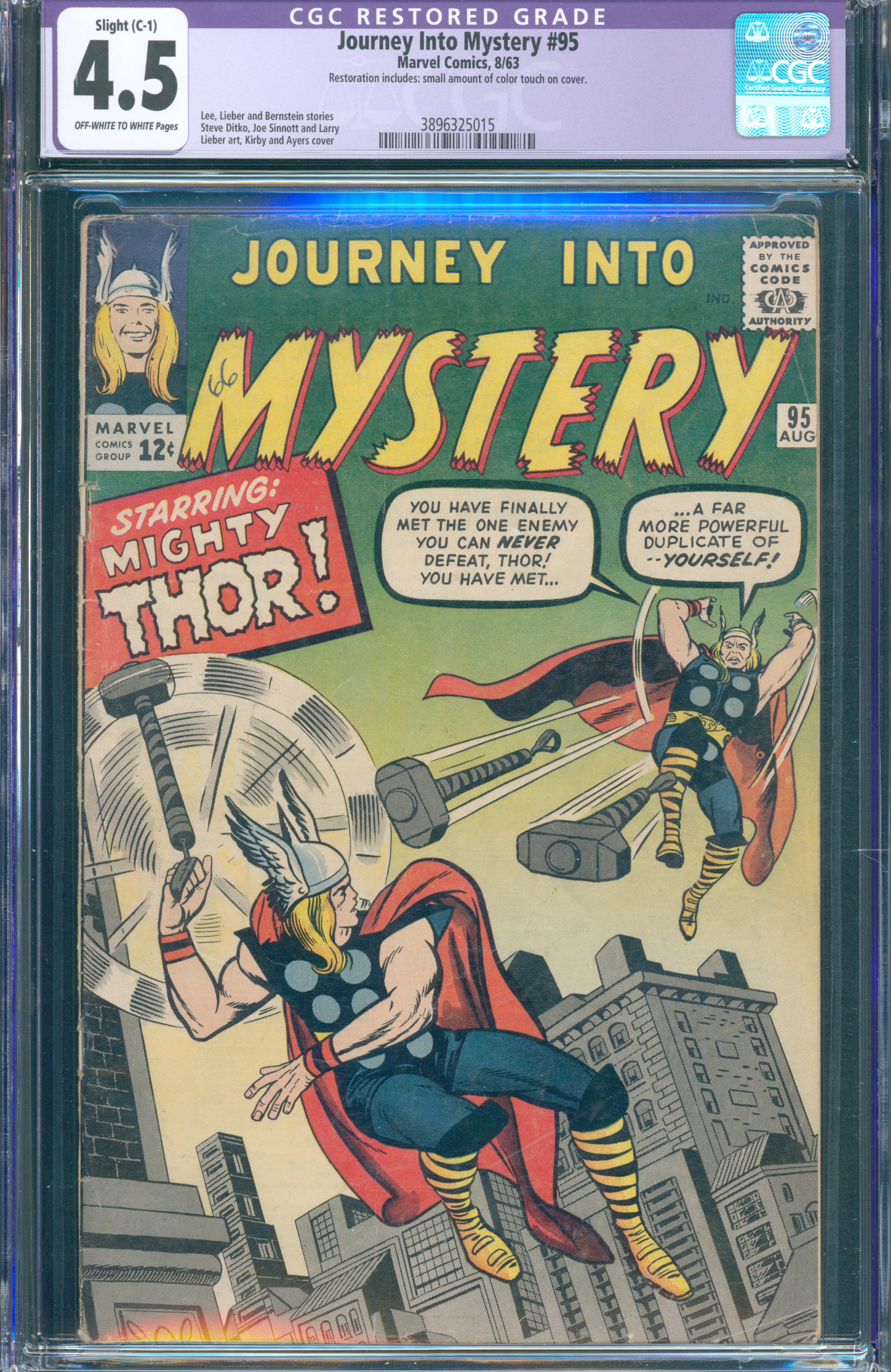 Journey Into Mystery #95 (Marvel, 1963) CGC 4.5 — KEY