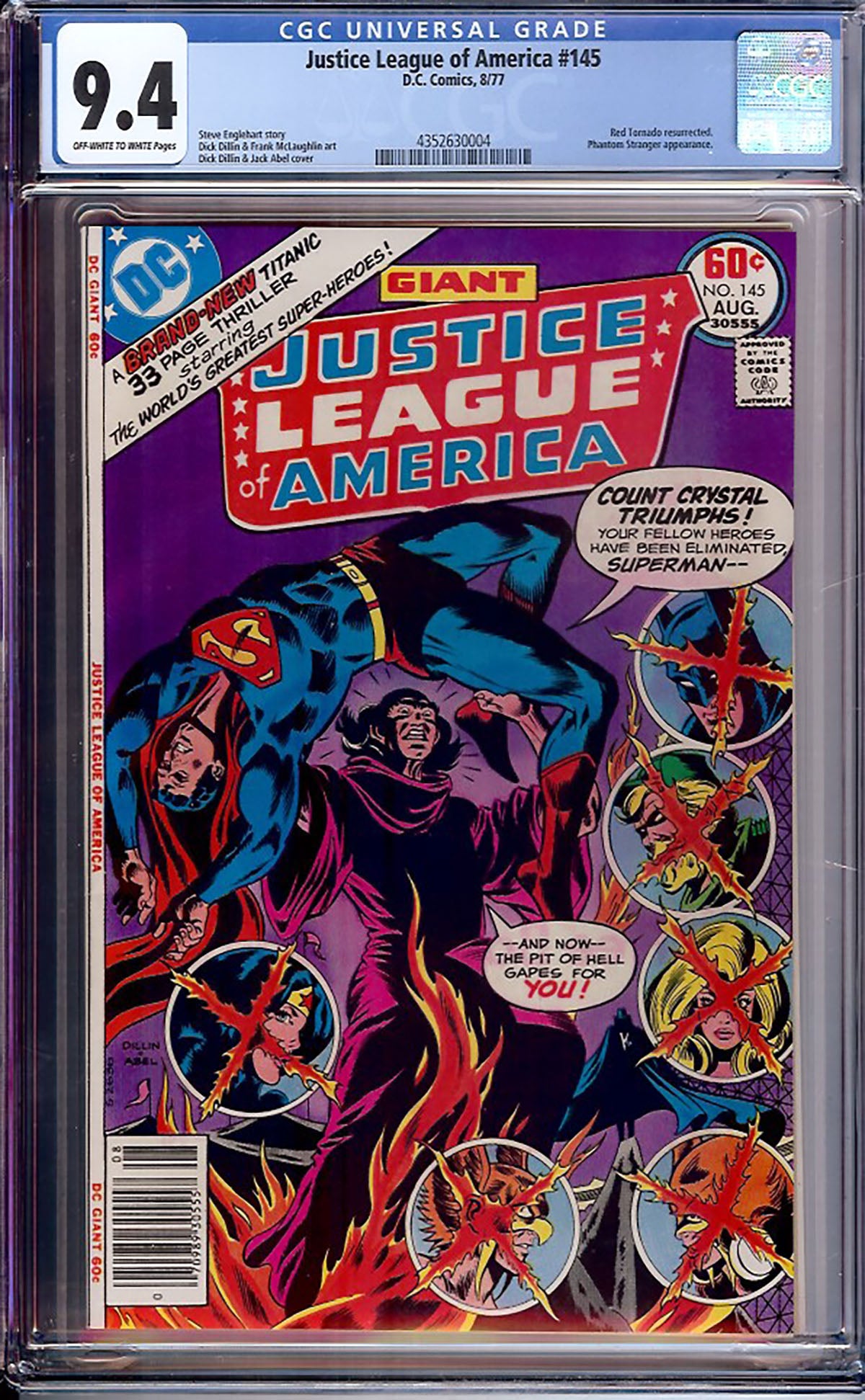 Justice League of America #145 (DC, 1977) CGC 9.4