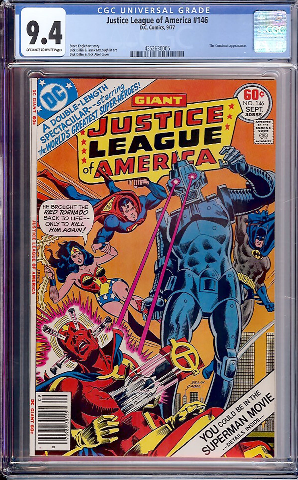 Justice League of America #146 (DC, 1977) CGC 9.4
