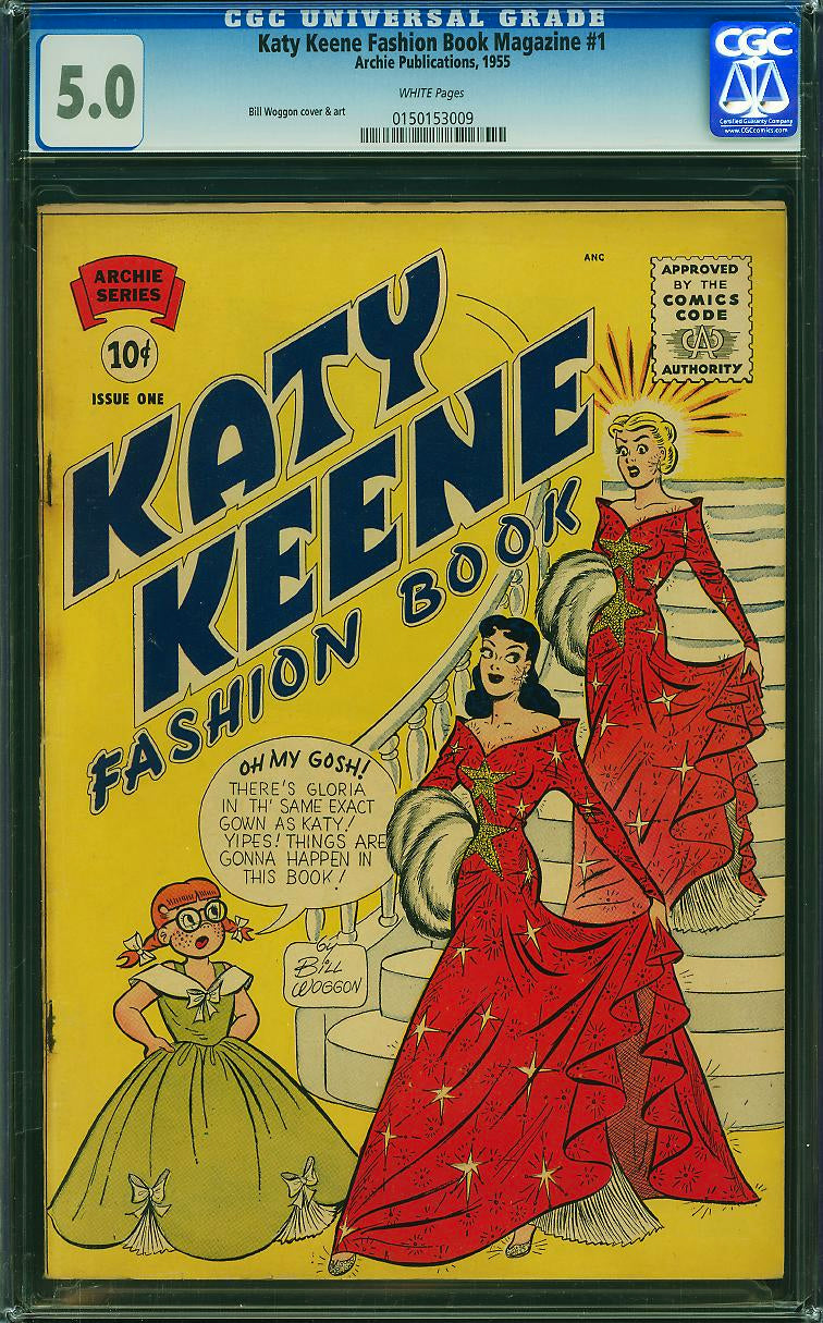 Katy Keene Fashion Book Magazine #1 (1955, Archie) CGC 5.0