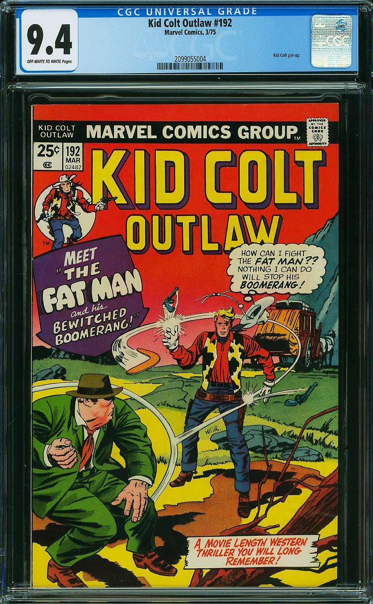 Kid Colt Outlaw #192 (Marvel, 1975) CGC 9.4 - Highest Graded