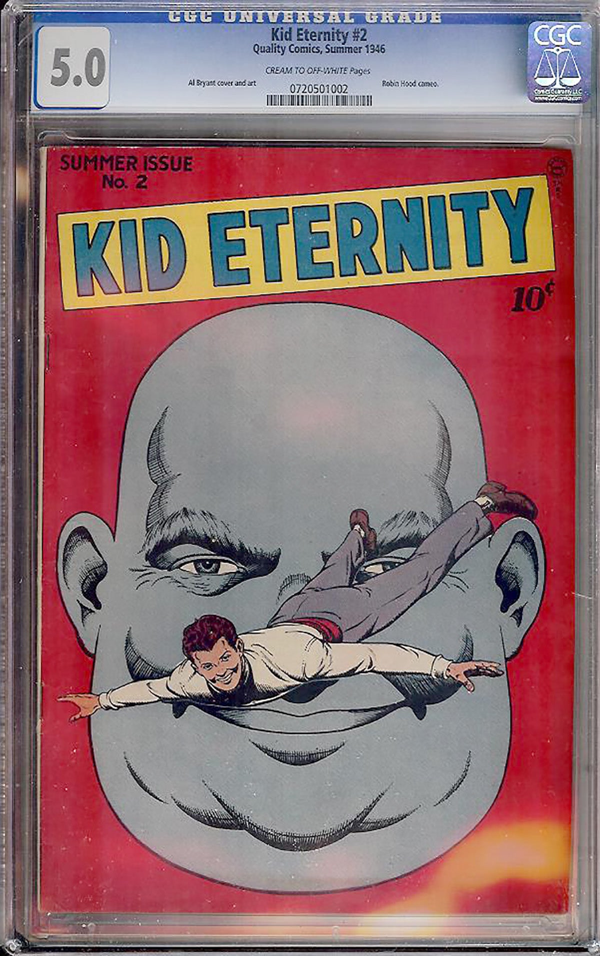 Kid Eternity #2 (1946, Quality Comics) CGC 5.0 Golden Age