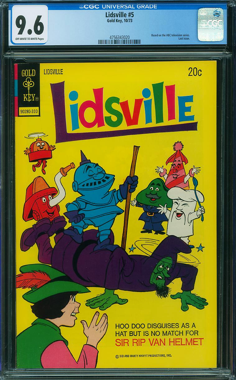 Lidsville #5 (1973) CGC 9.6 - Highest Graded
