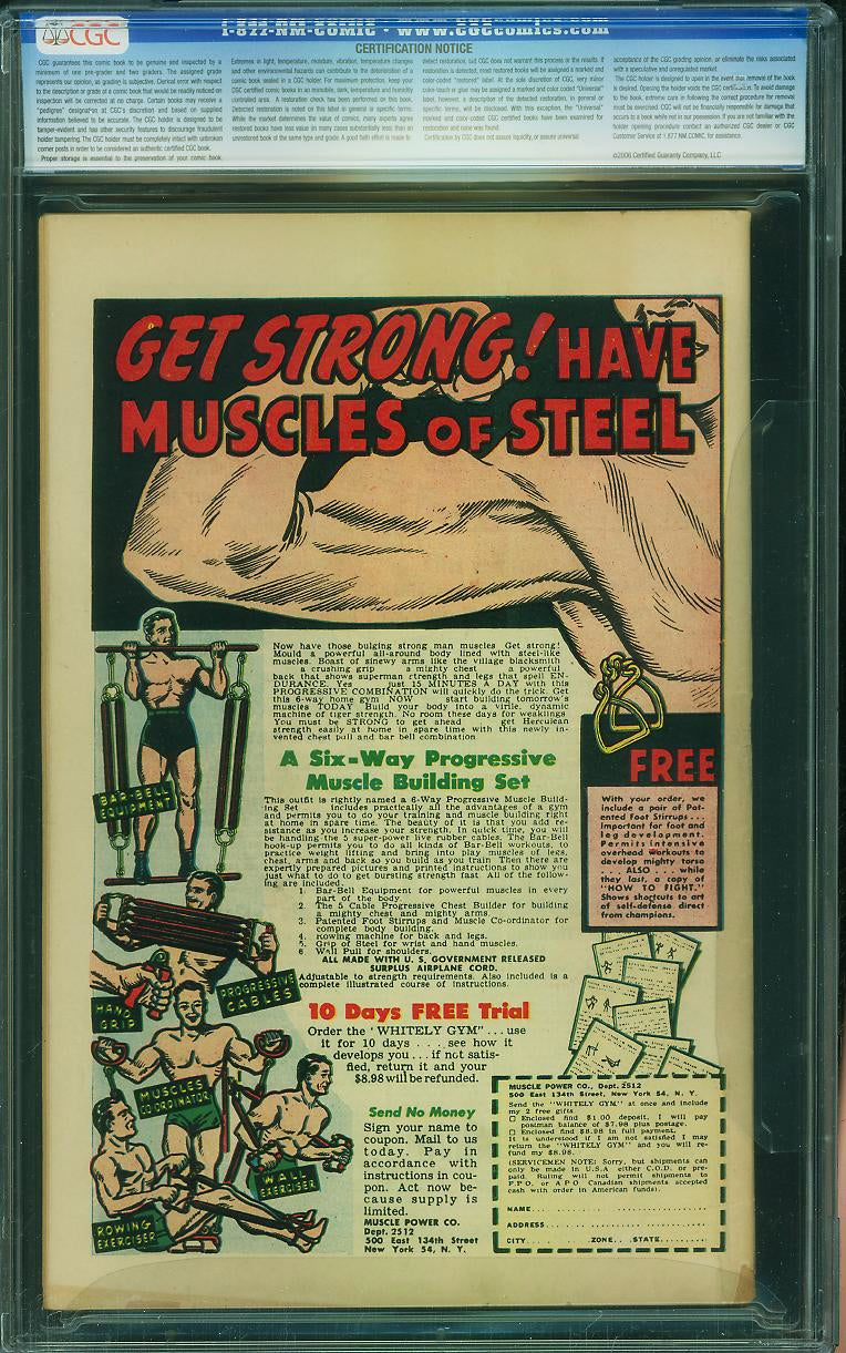 Marvel Mystery Comics #68 (1946) CGC 7.0 | Alex Schomburg Bondage Cover