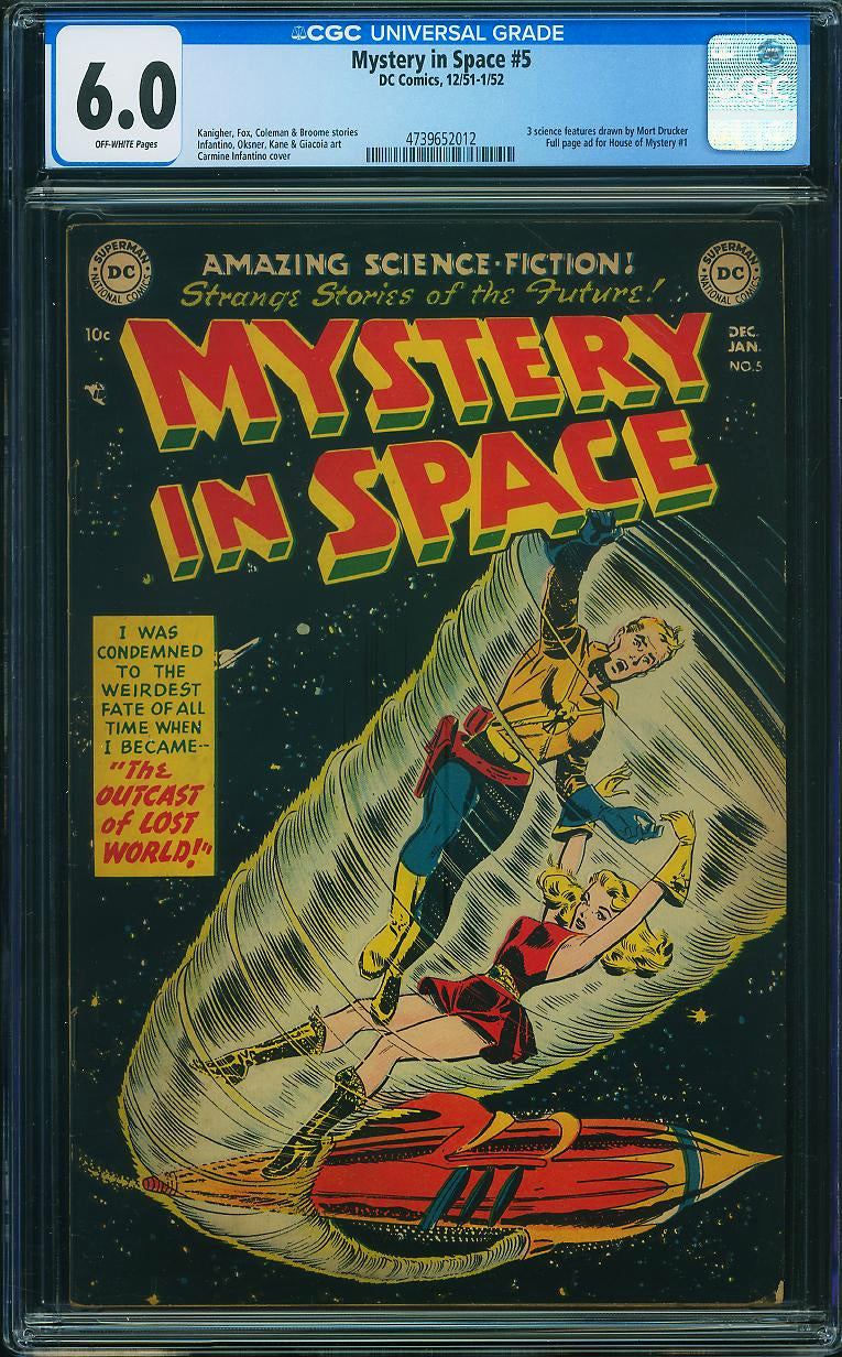 Mystery in Space #5 (1951) CGC 6.0