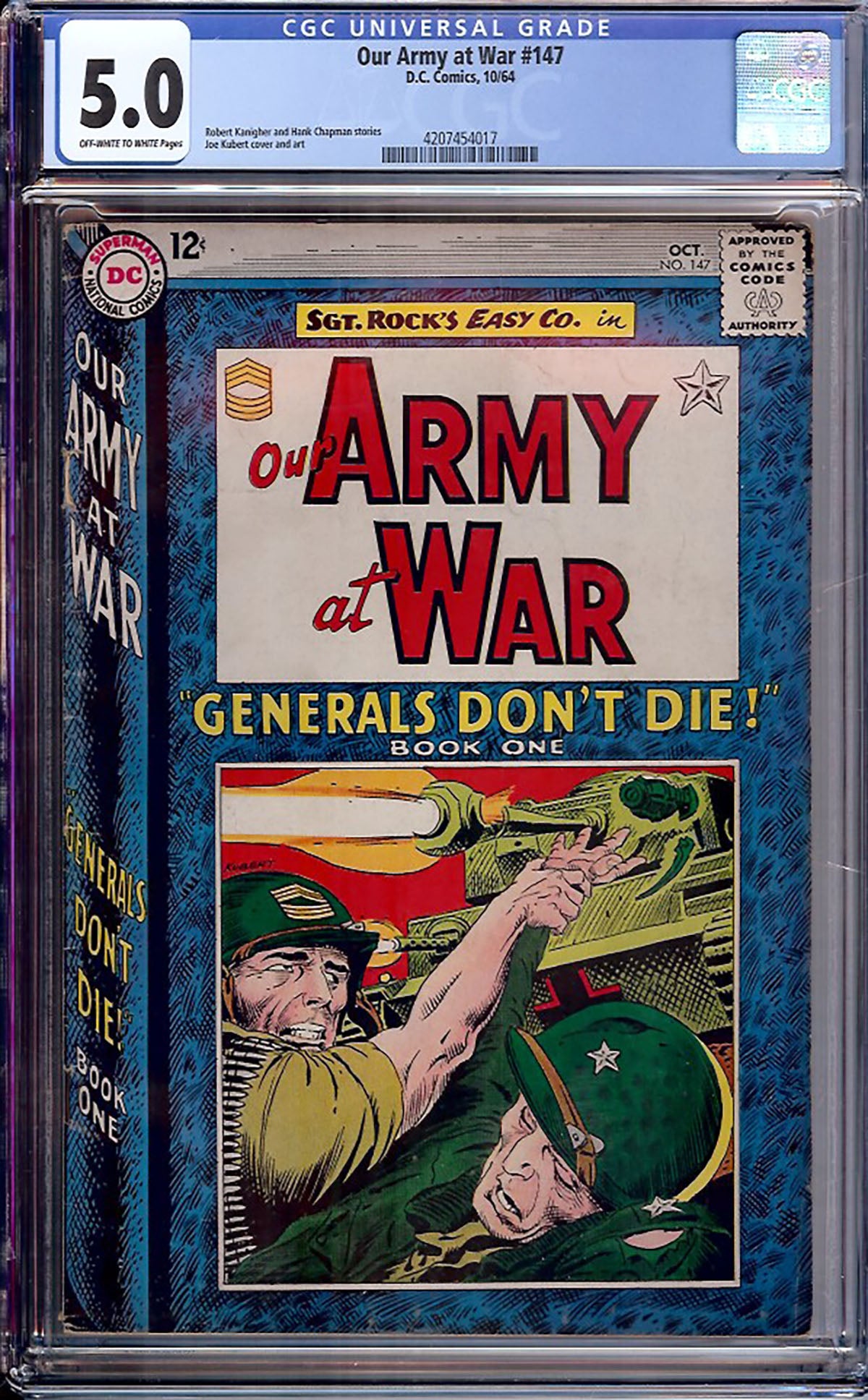 Our Army at War #147 (DC, 1964) CGC 5.0
