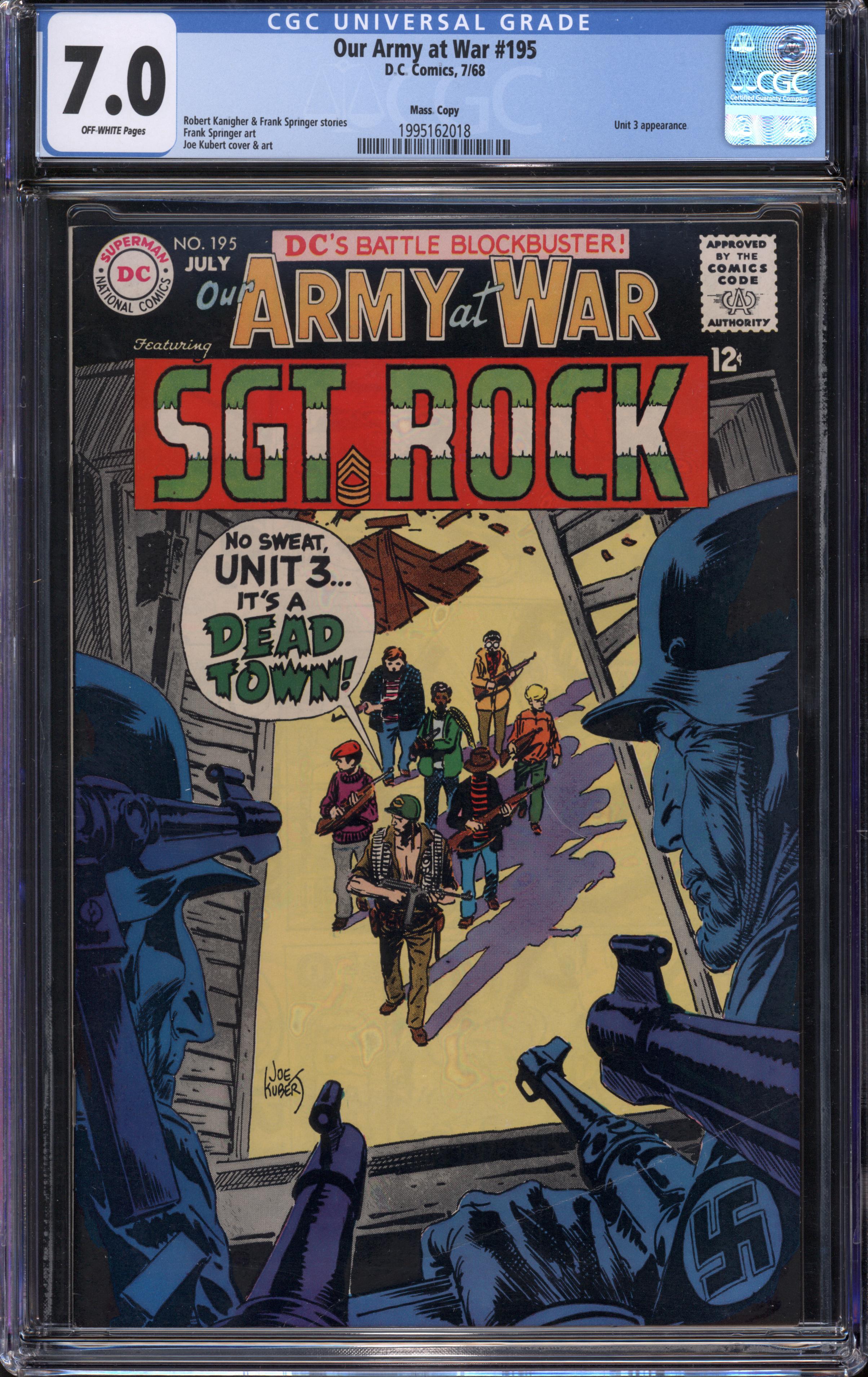 Our Army at War #195 (DC, 1968) CGC 7.0