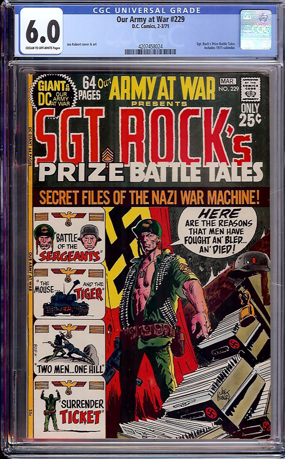 Our Army at War #229 (DC, 1971) CGC 6.0