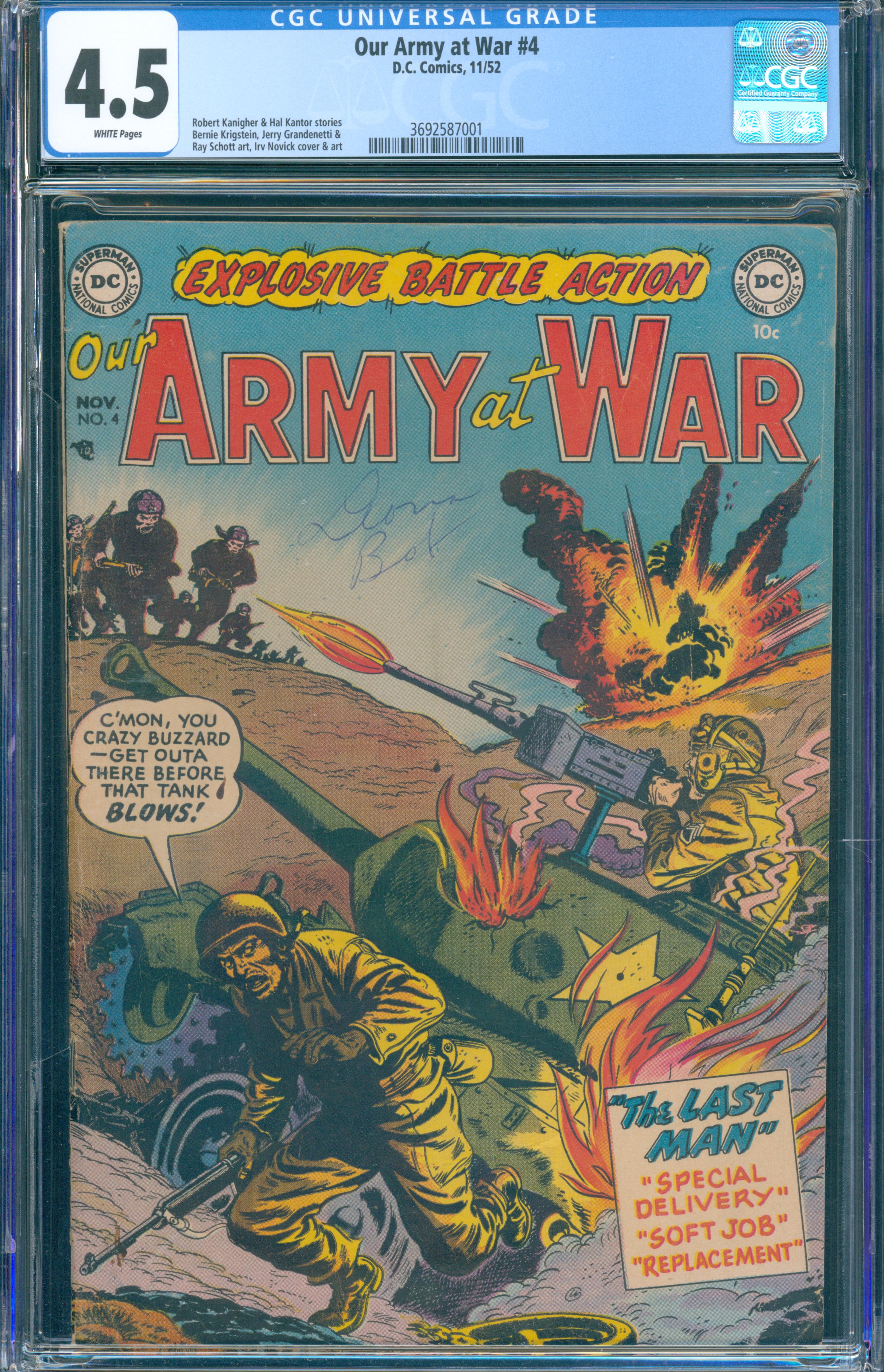 Our Army at War #4 (DC Comics, 1952) CGC 4.5