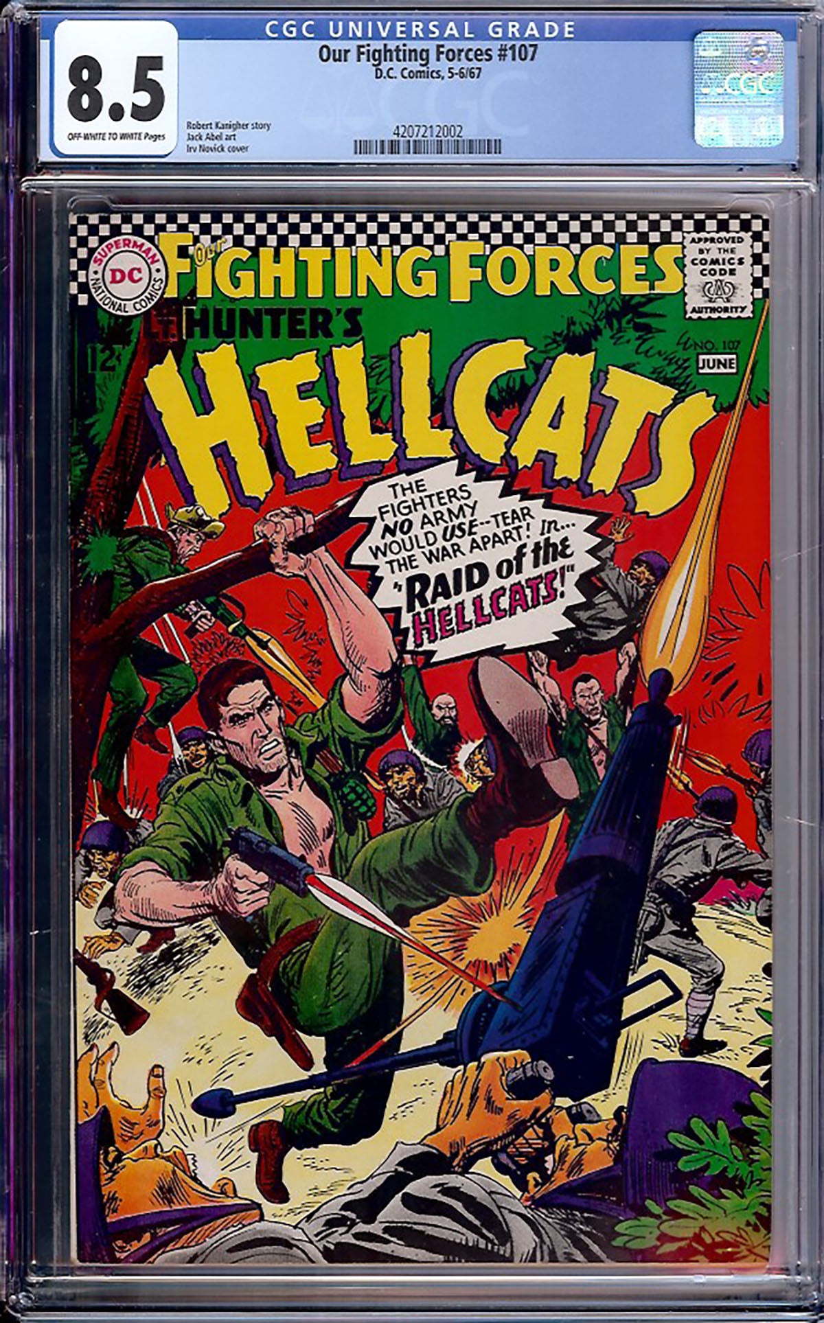 Our Fighting Forces #107 (DC, 1967) CGC 8.5