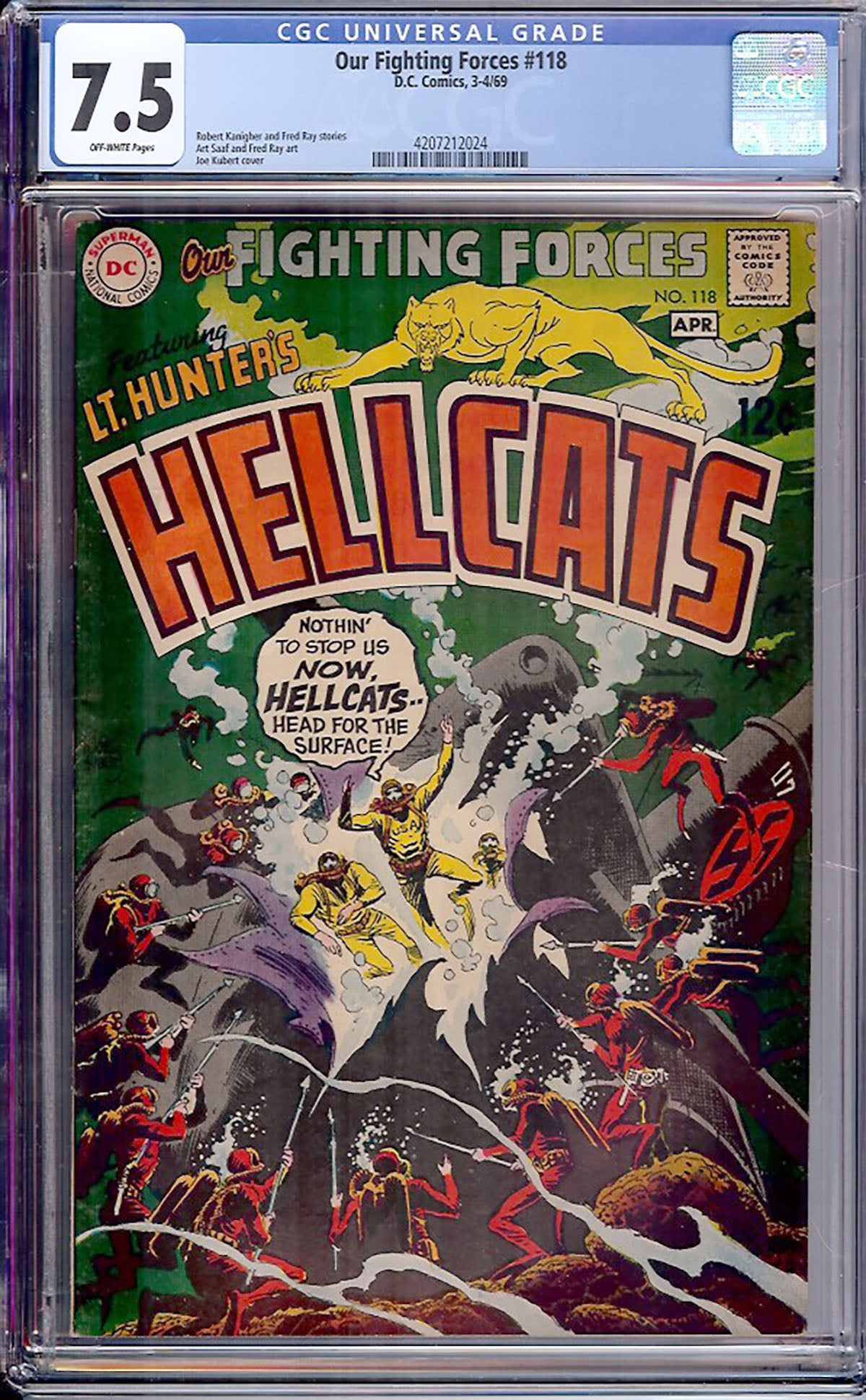 Our Fighting Forces #118 (DC, 1969) CGC 7.5