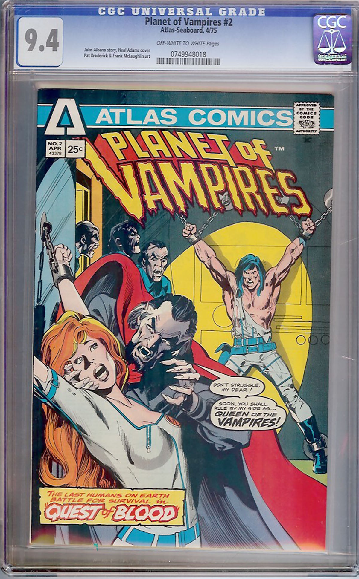 Planet of Vampires #2 (Atlas/Seaboard, 1975) CGC 9.4