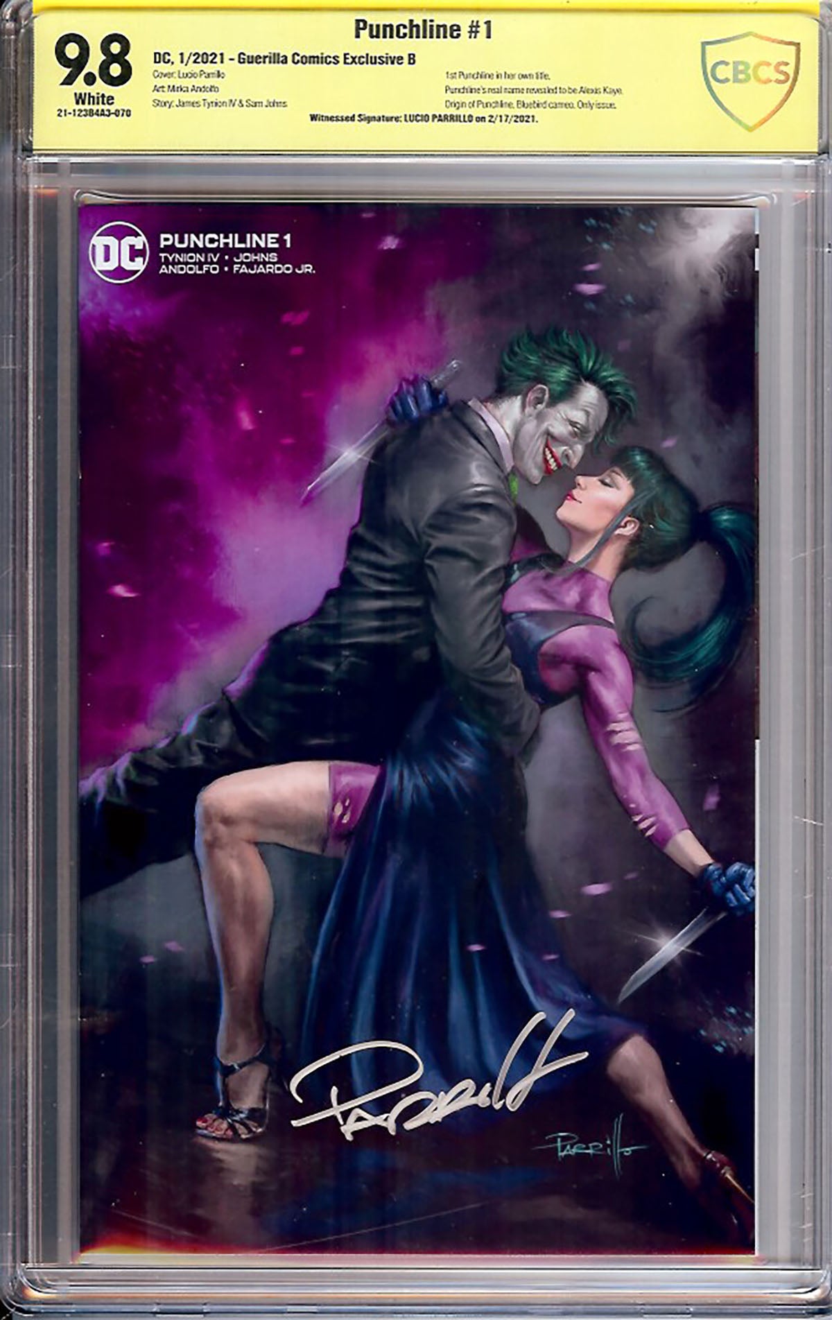Punchline #1 (DC, 2021) CBCS 9.8 Signed Lucio Parrillo Variant