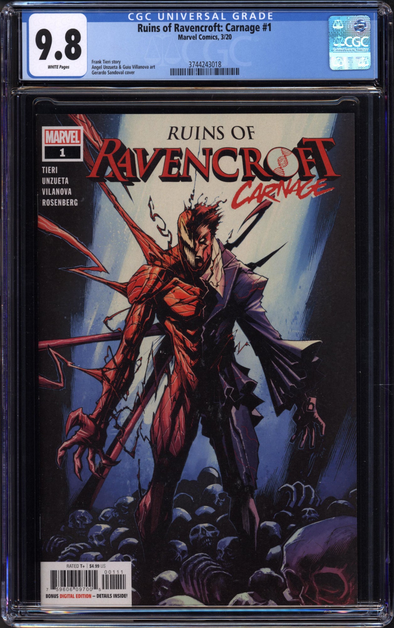 Ruins of Ravencroft: Carnage #1 (Marvel, 2020) CGC 9.8 - Highest Graded.