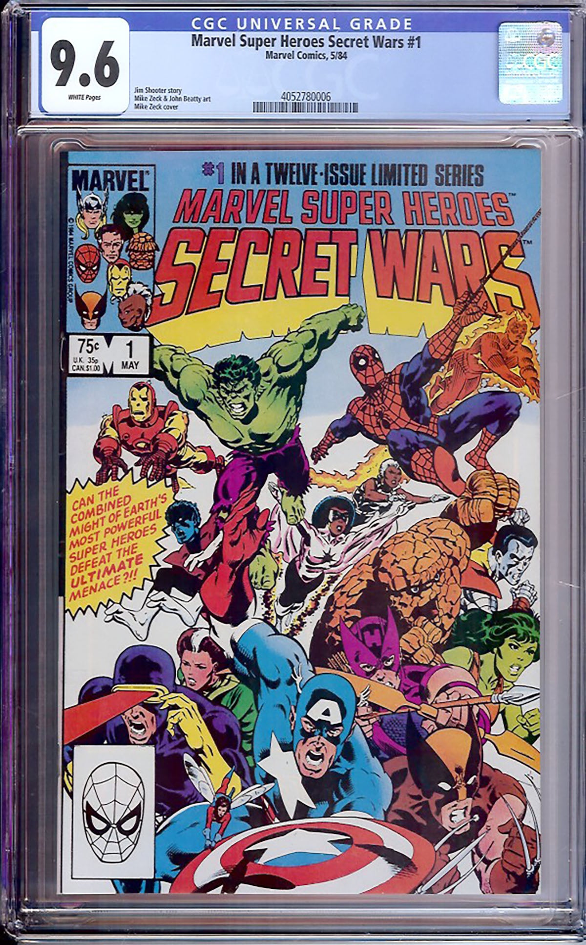 Marvel Super Heroes Secret Wars #1 (Marvel, 1984) CGC 9.6