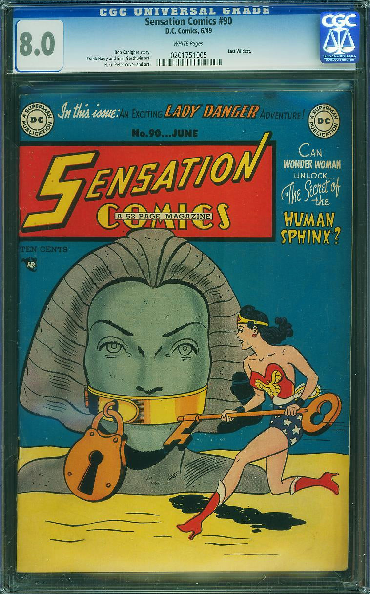 Sensation Comics #90 (1949) CGC 8.0 White Pages