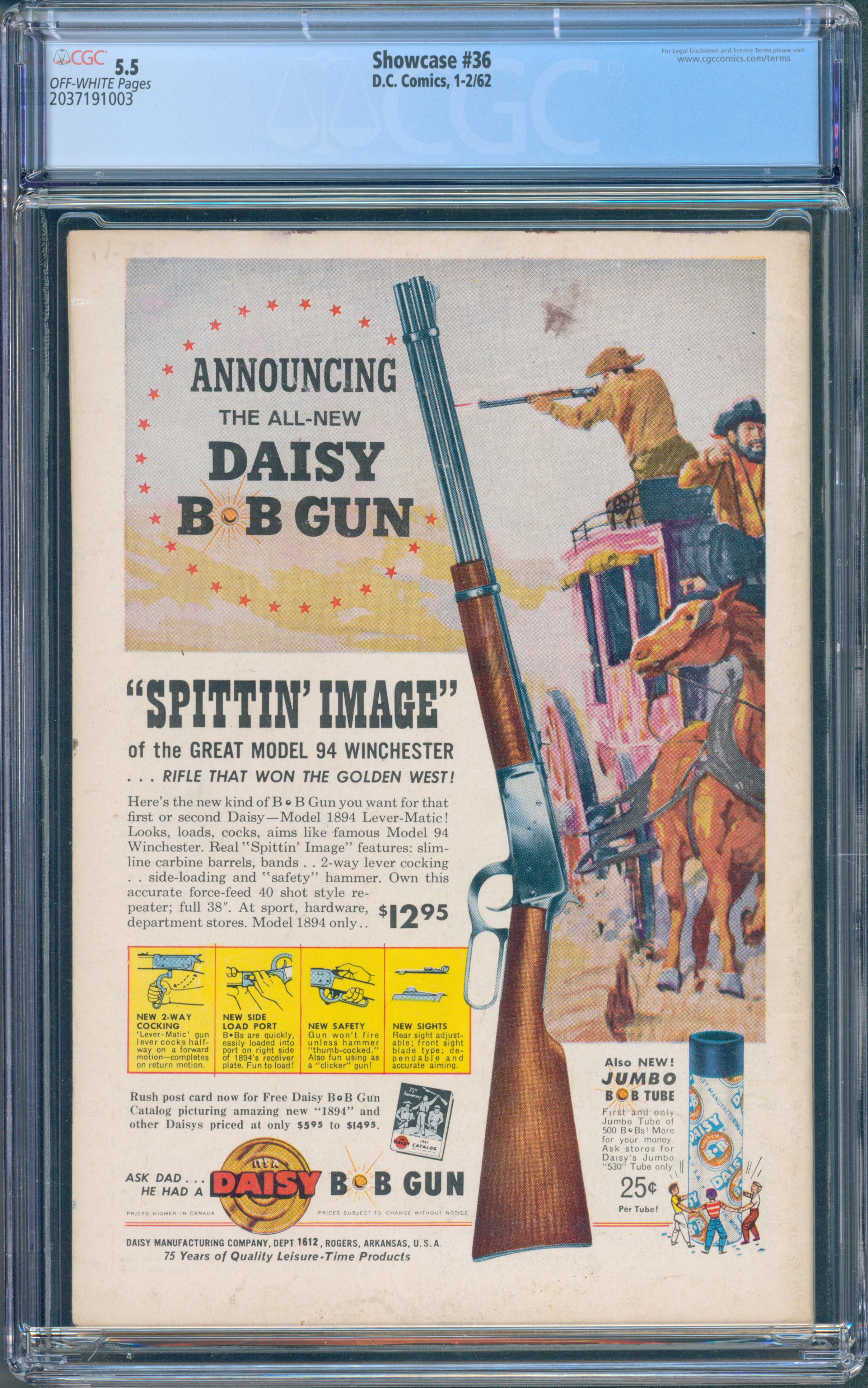 Showcase #36 (DC, 1962) CGC 5.5 — KEY