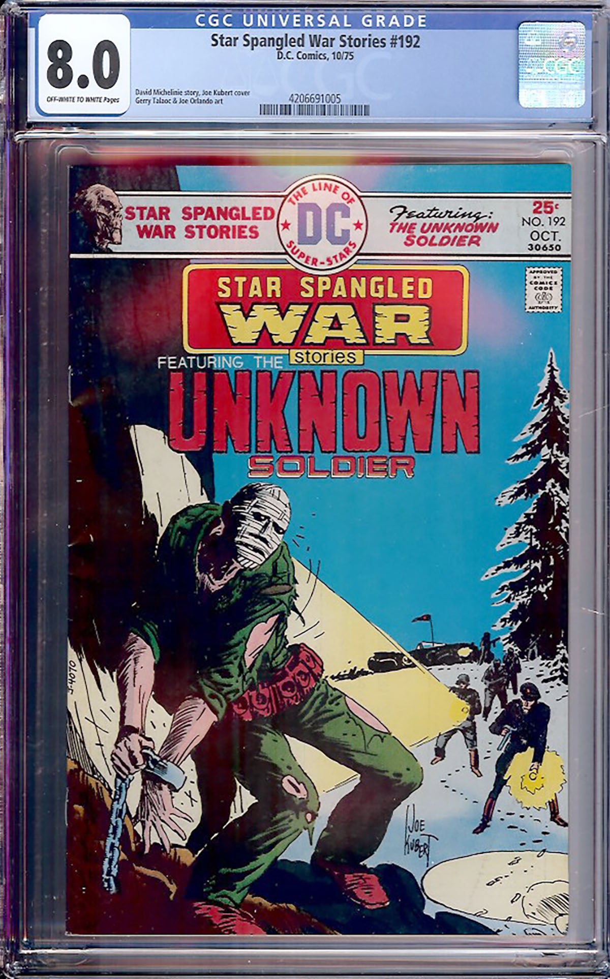 Star Spangled War Stories #192 (DC, 1975) CGC 8.0