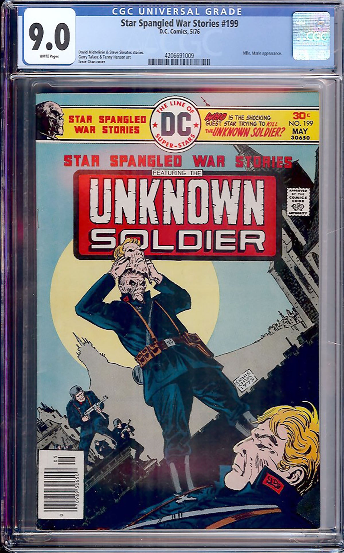 Star Spangled War Stories #199 (DC, 1976) CGC 9.0 White Pages