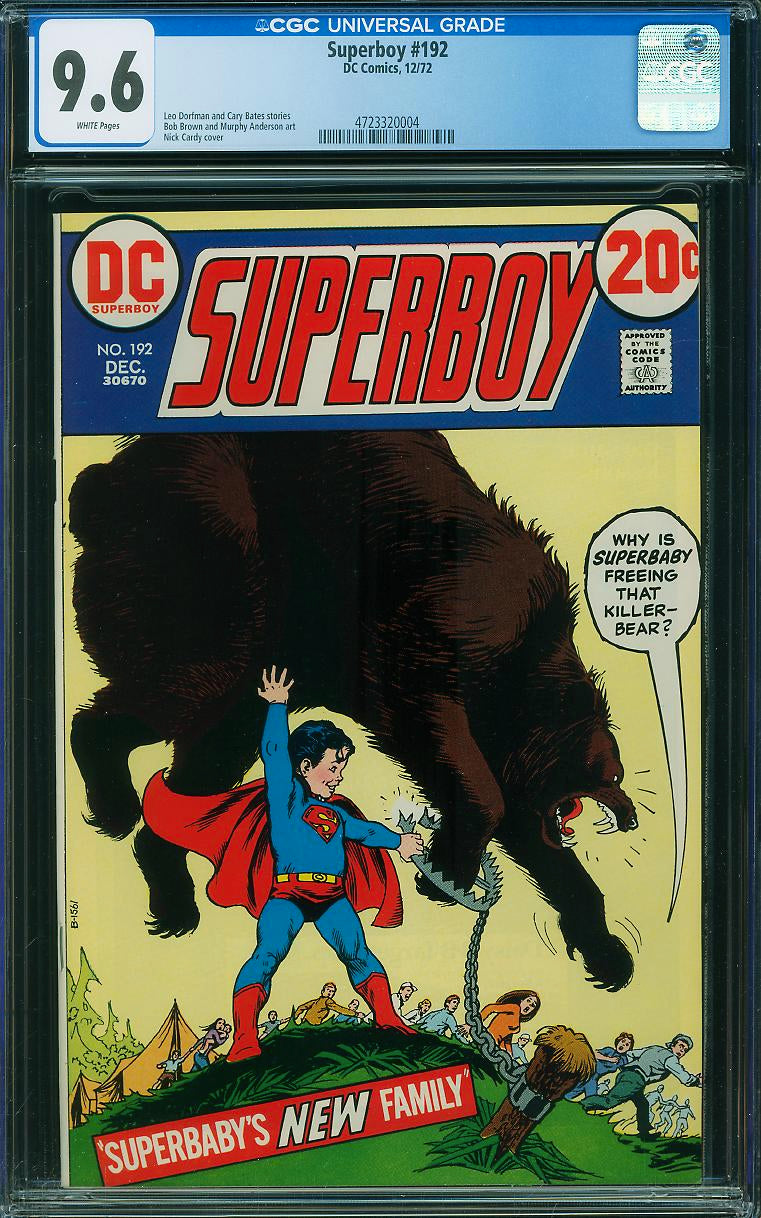 Superboy #192 (DC, 1972) CGC 9.6
