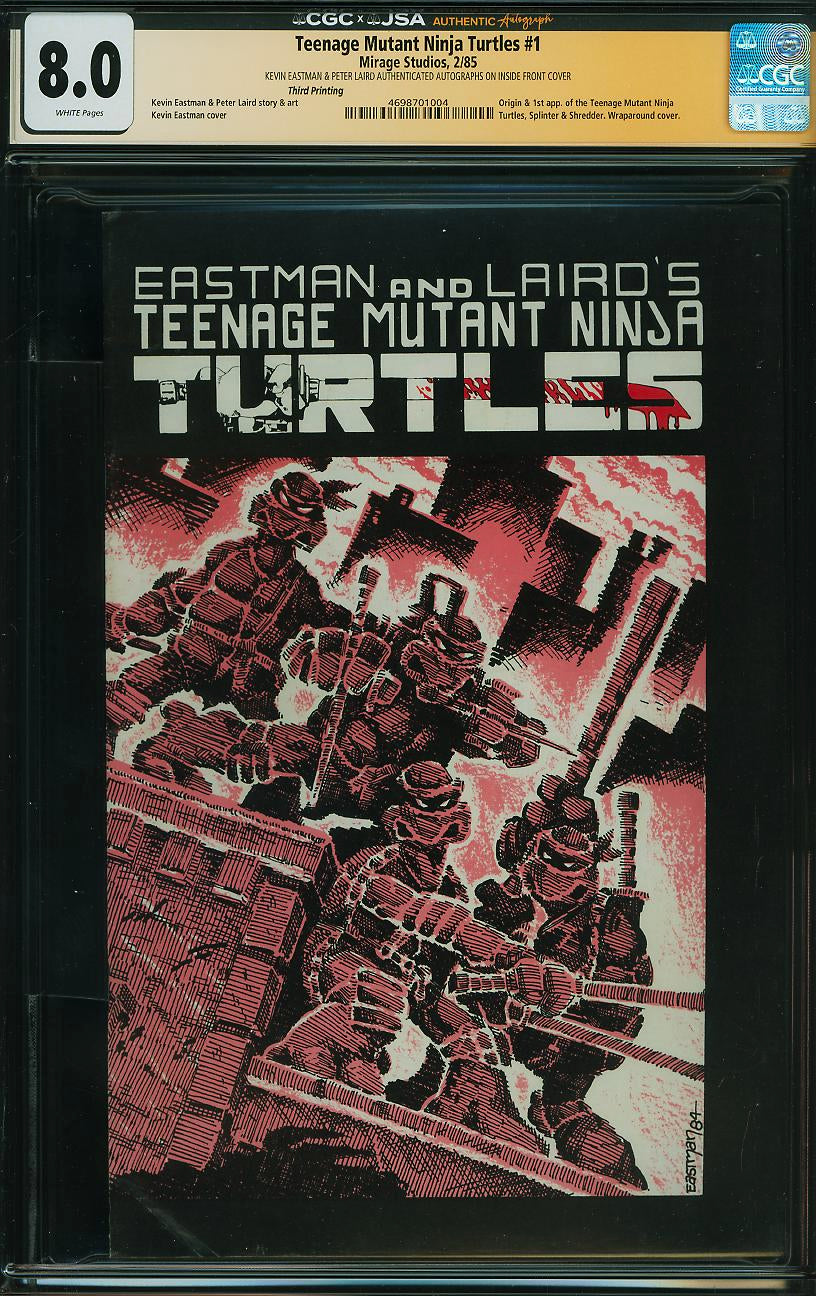 Teenage Mutant Ninja Turtles #1 (Mirage Studios, 1985) CGC x JSA 8.0