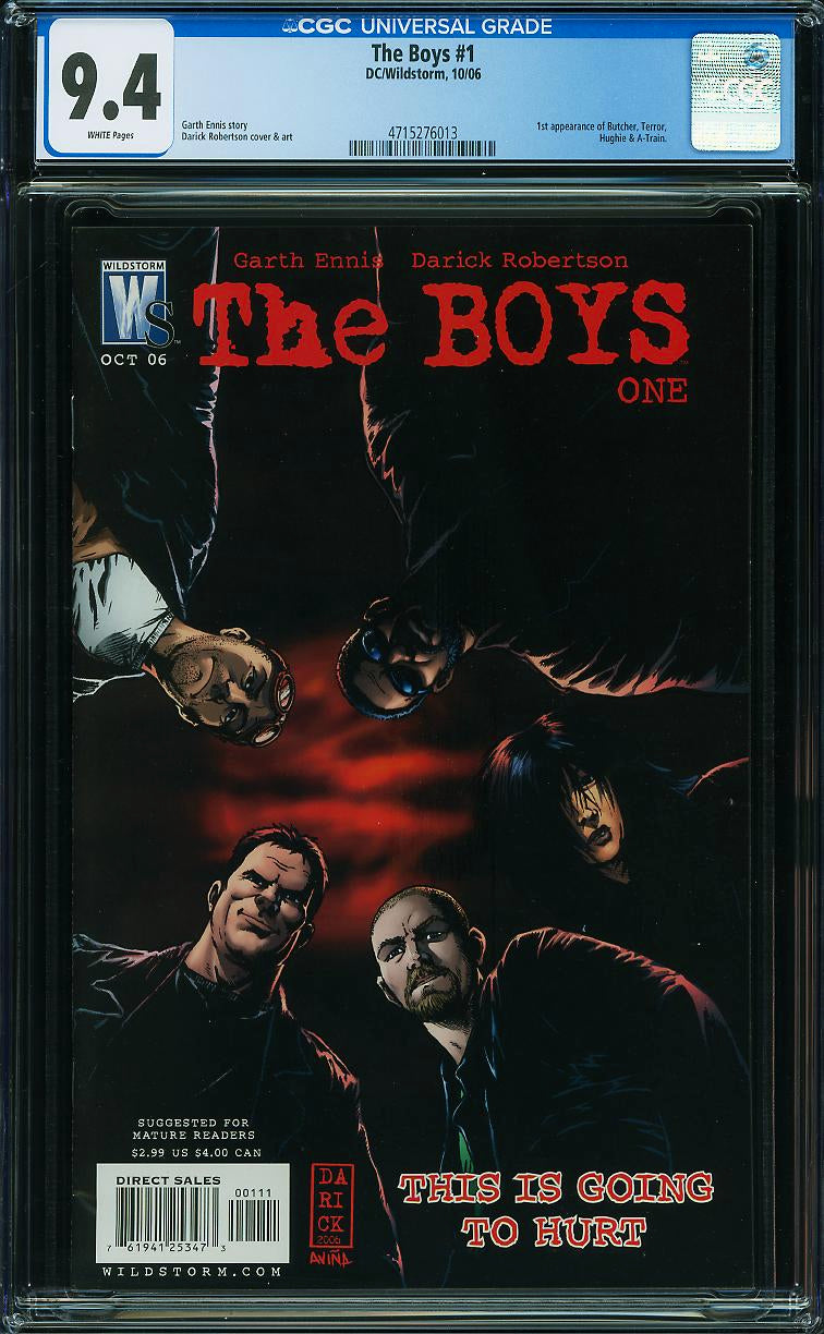 The Boys #1 (DC/Wildstorm, 2006) CGC 9.4 1st Butcher Hughie