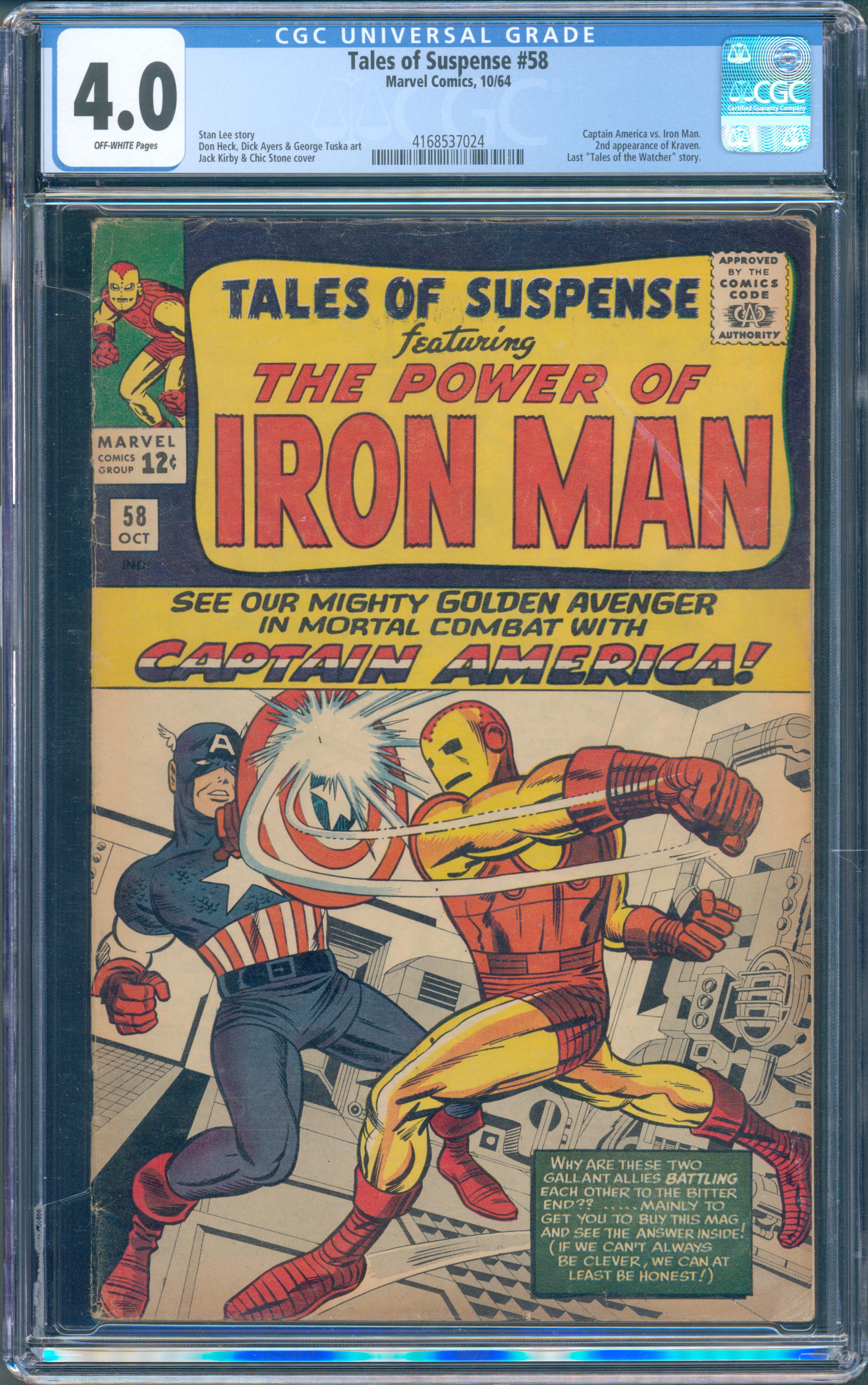 Tales of Suspense #58 (Marvel, 1964) CGC 4.0 — KEY