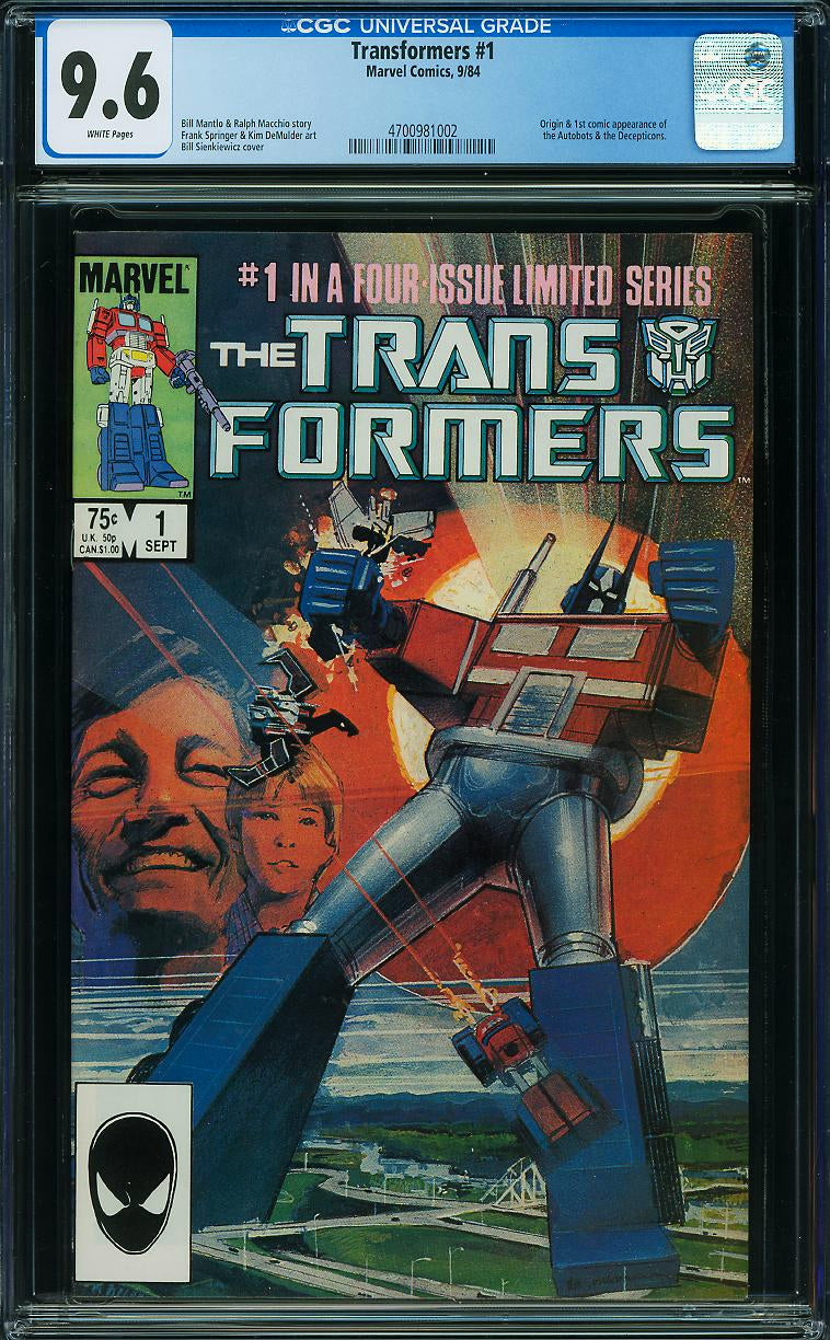 Transformers #1 (Marvel, 1984) CGC 9.6
