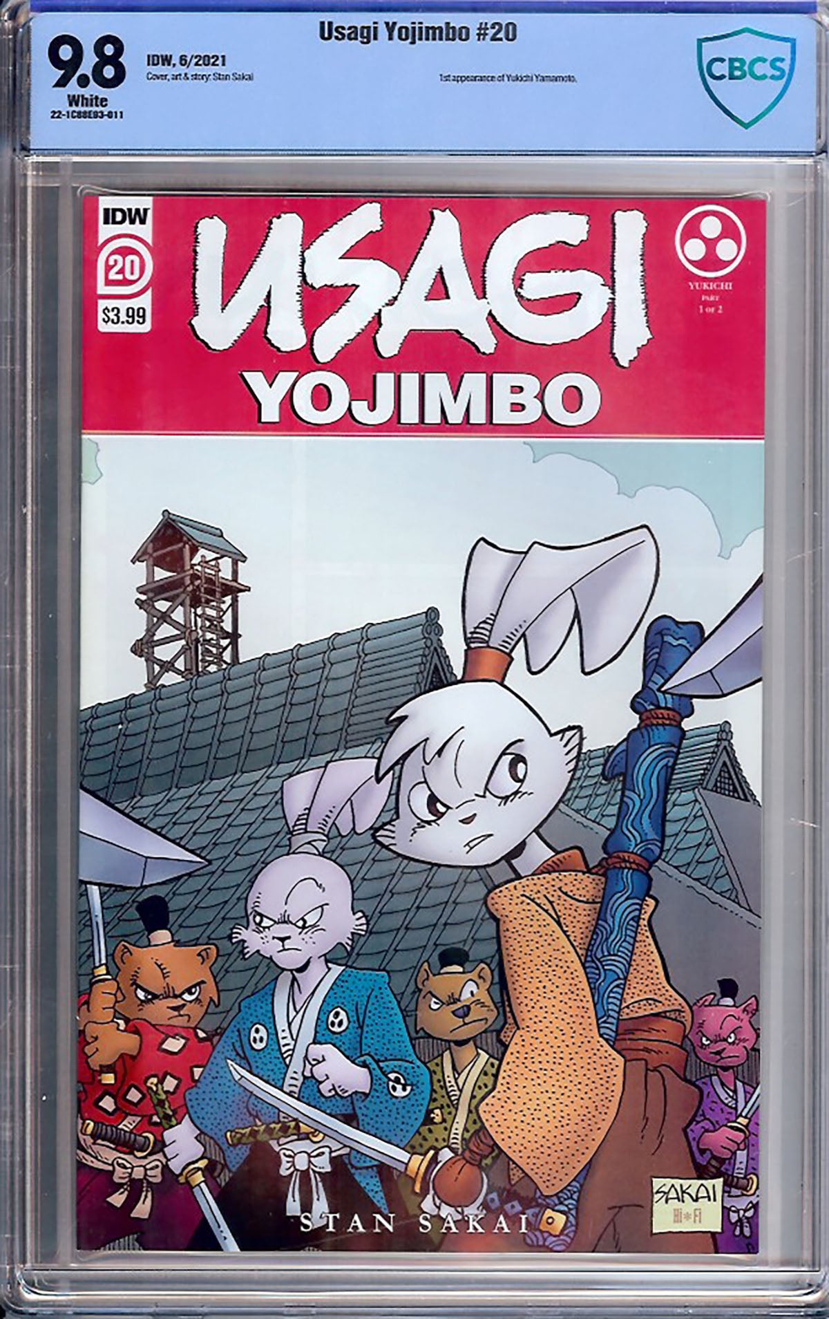 Usagi Yojimbo #20 (IDW, 2021) CBCS 9.8