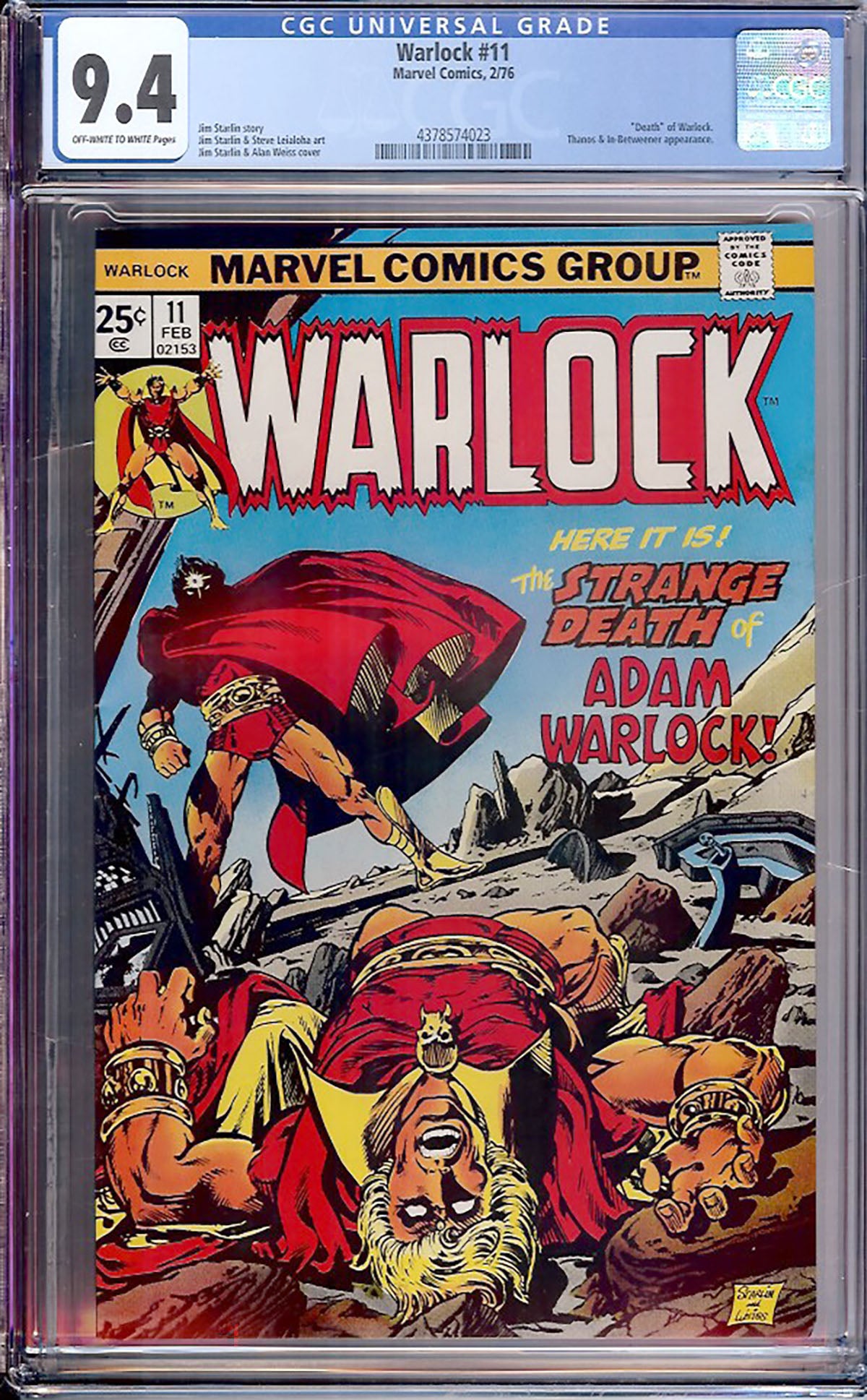 Warlock #11 (Marvel, 1976) CGC 9.4 - KEY