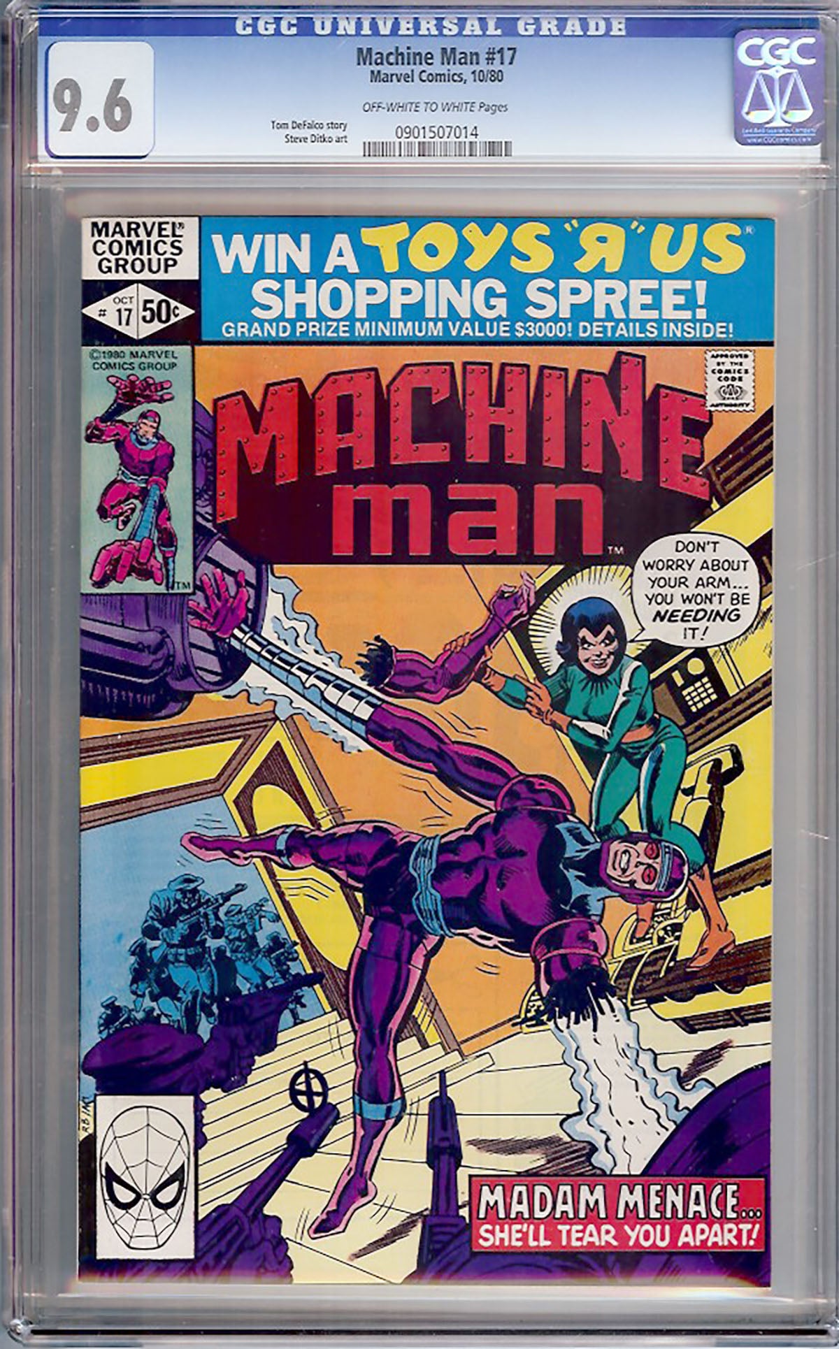 Machine Man #17 (1980, Marvel) CGC 9.6