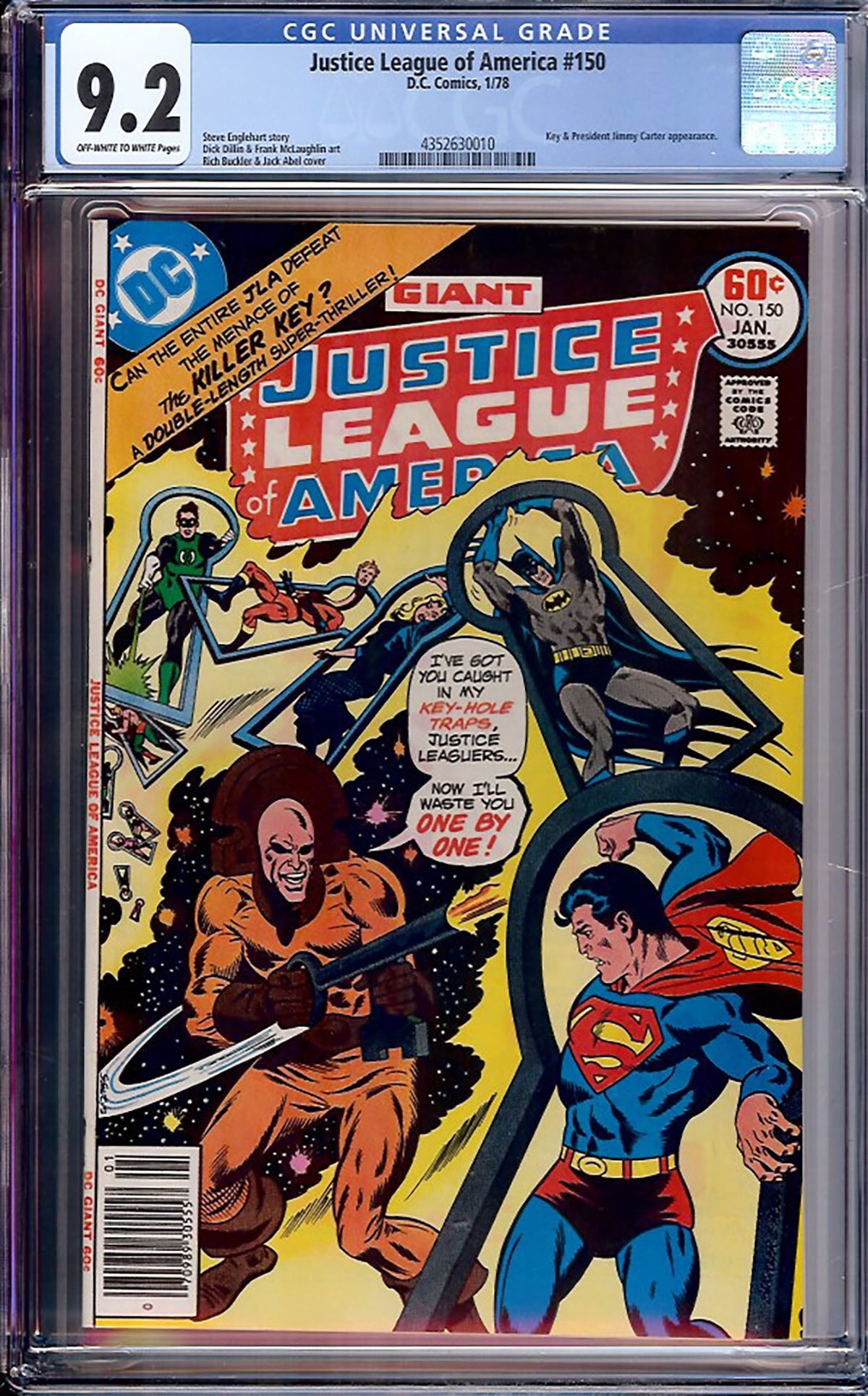 Justice League of America #150 (DC, 1978) CGC 9.2