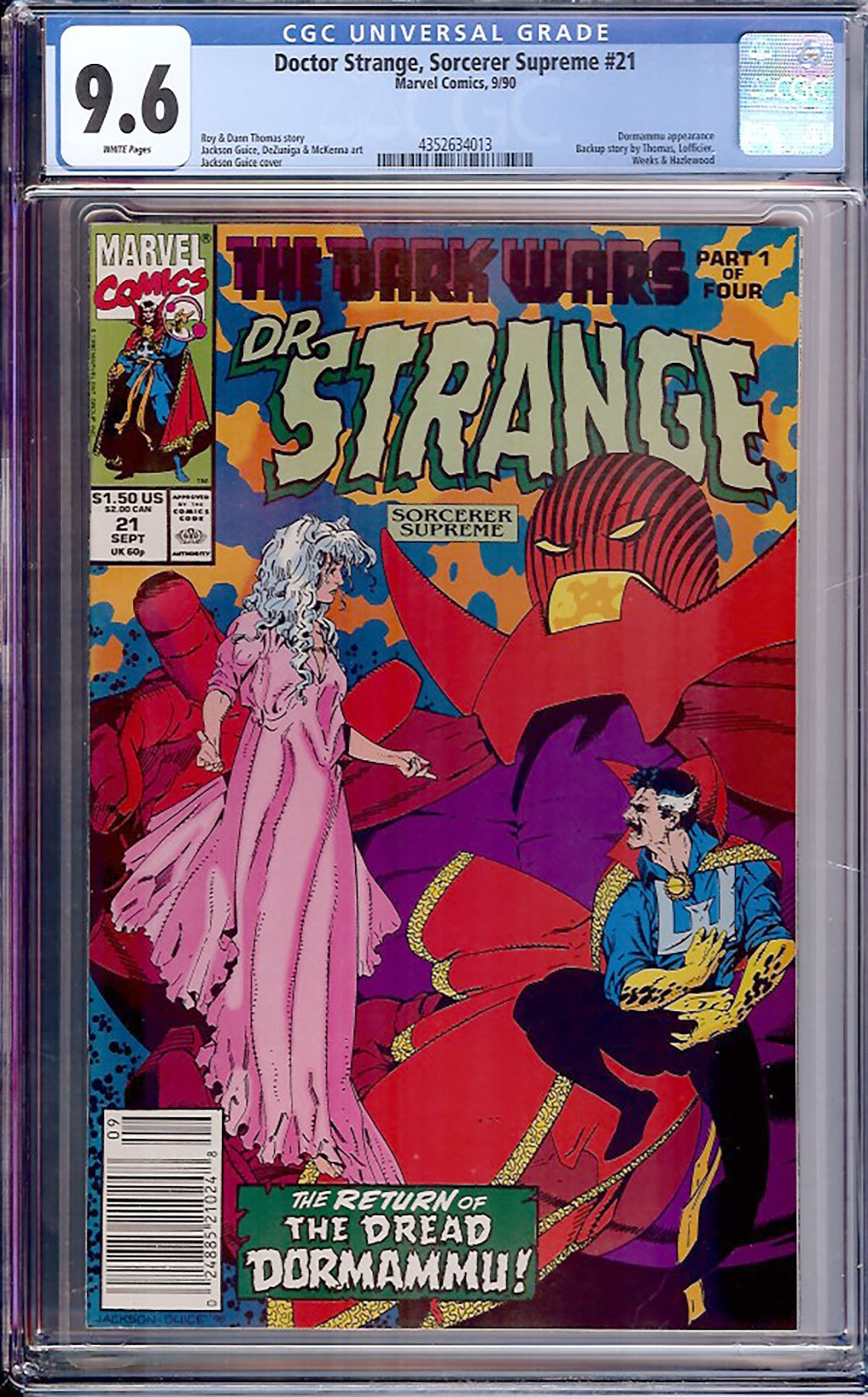 Doctor Strange, Sorcerer Supreme #21 (1990, Marvel) CGC 9.6