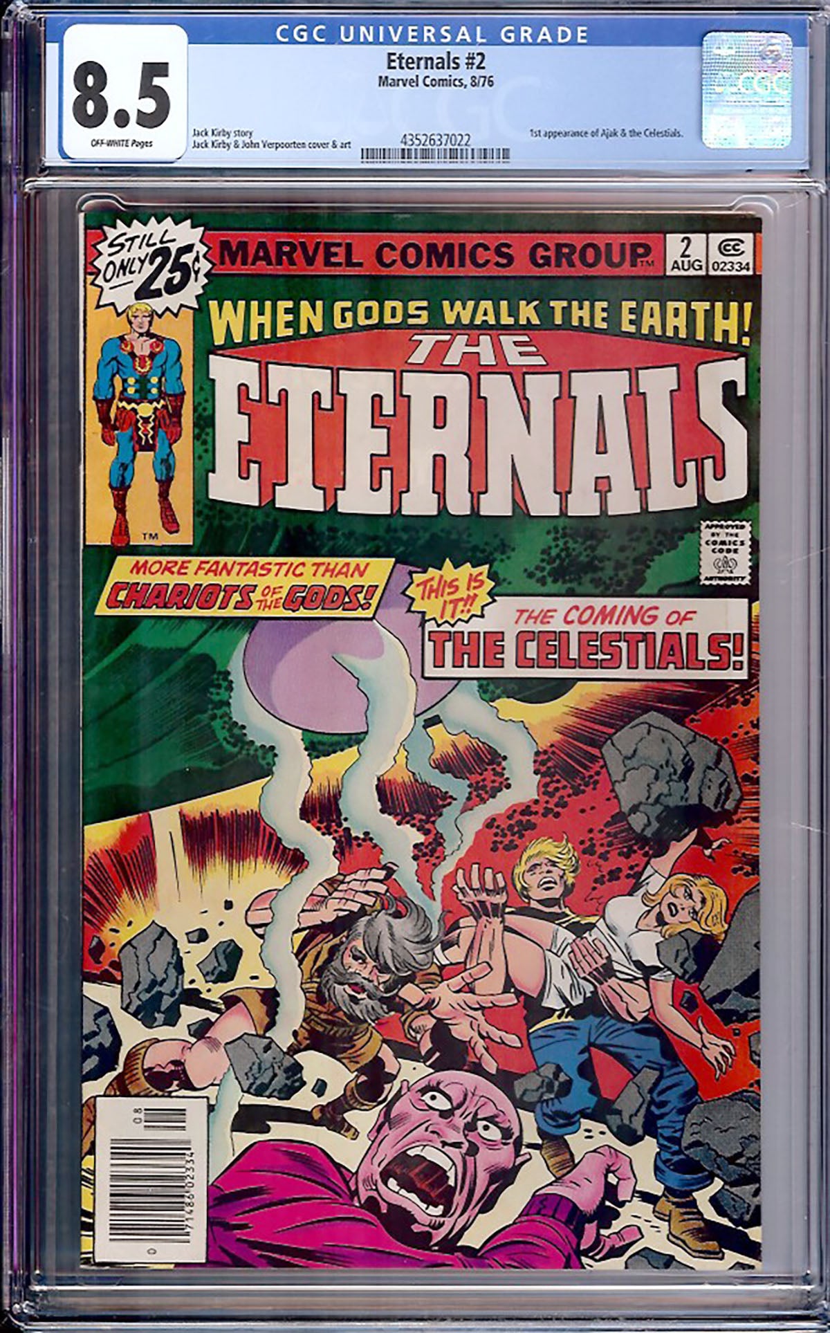 Eternals #2 (1976, Marvel Comics) CGC 8.5
