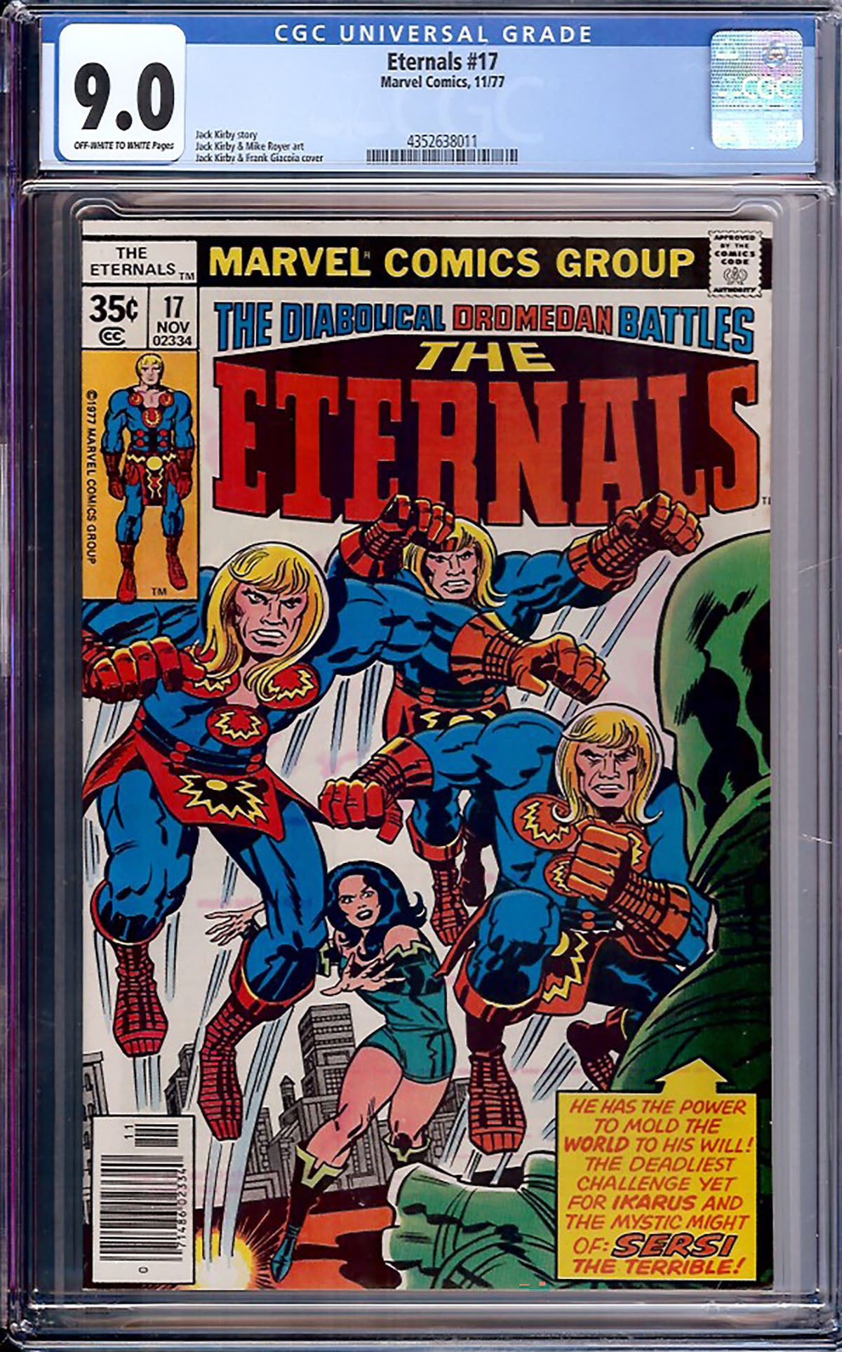 Eternals #17 (1977, Marvel Comics) CGC 9.0
